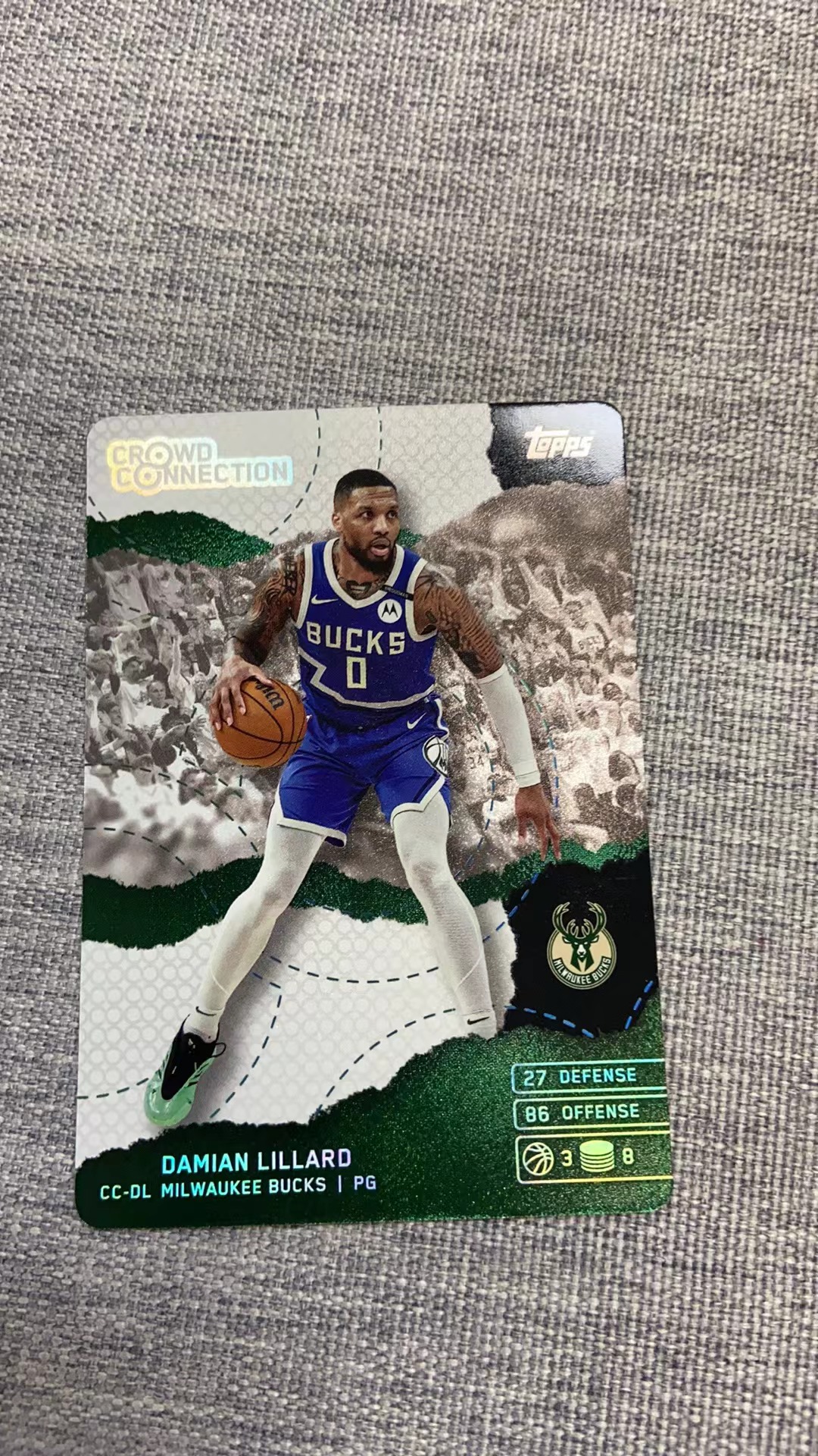 2025 Topps NBA MATCH ATTAX Damian Lillard 达米安 利拉德 游戏版 硬通货 凑套必备 收藏必备