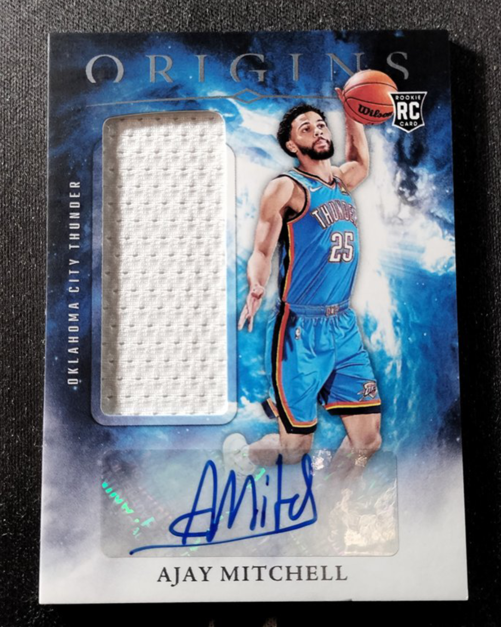 2024-25 Panini Origins Ajay Mitchell RC 起源 新秀RC 阿杰伊 米切尔 雷霆 RJA 大窗球衣 签字