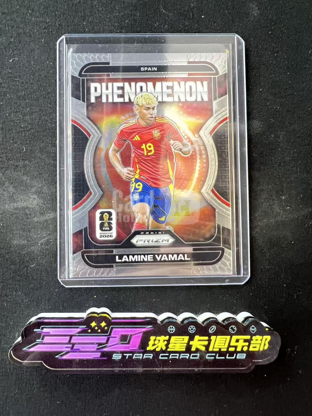 7692【330球星卡实体店代卖】panini 2026 PZ世界杯 prizm Lamine Yamal 西班牙 亚马尔 phenomenon 现象级特卡 天才 巴萨 base(R王老师)