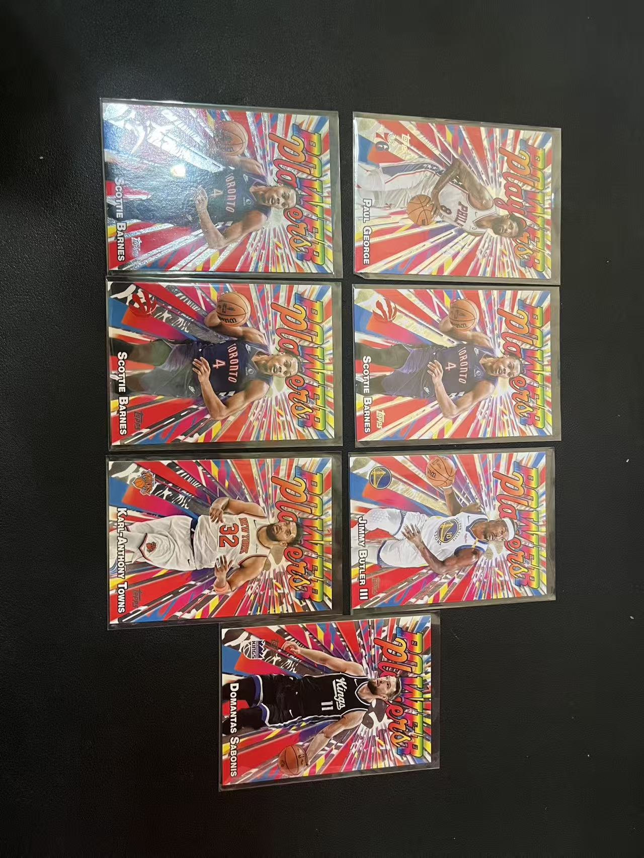2025 Topps Flagship Paul George 保罗 乔治 巴恩斯 巴特勒 唐斯 森萨博 Power Players 特卡 7张 卡品如图 龙龙龙