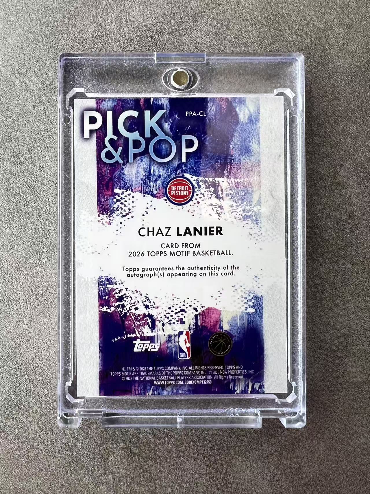 172【330球星卡实体店代卖】2026 Topps Motif 查兹拉尼尔(Chaz Lanier)新秀年 RC 签字 AUTO 卡签 52/99编 银平行 仅顺丰寄付 (无味)
