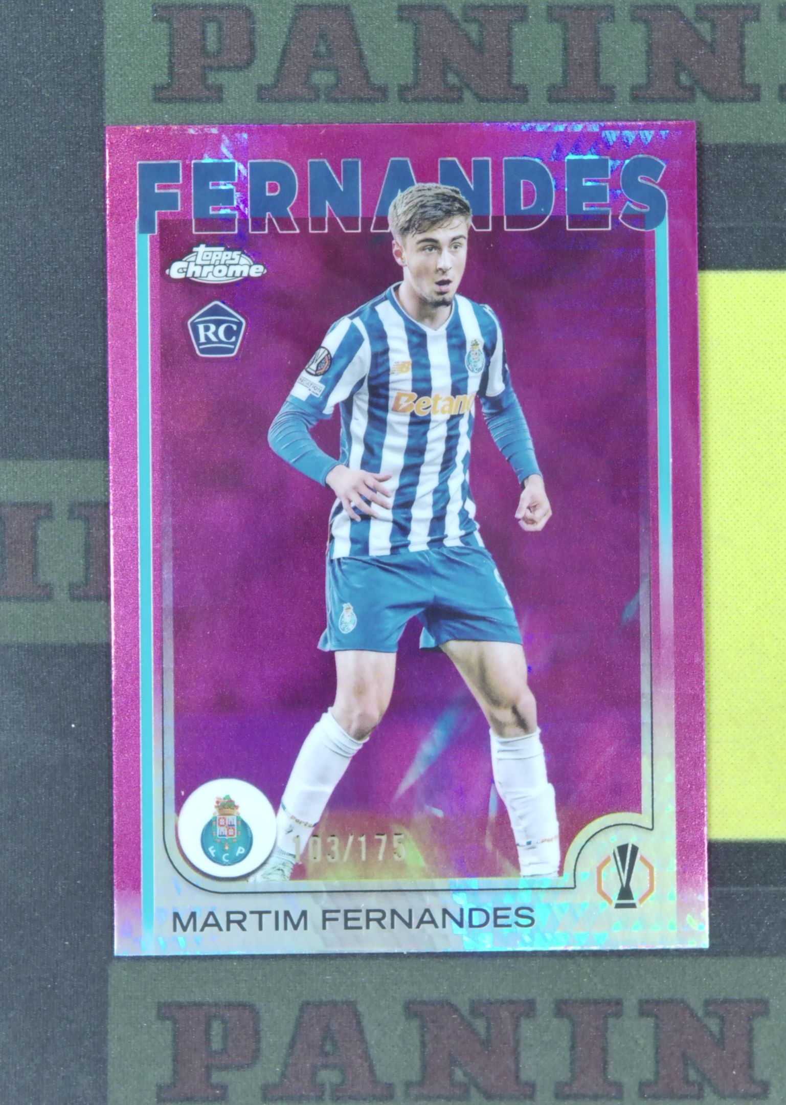 2024-25 Topps Chrome Martim Fernandes RC Nirvana Project 马蒂姆 费尔南德斯 波尔图 新秀 103/175 粉棱镜 折射 TC 卡品如图 涛涛￥