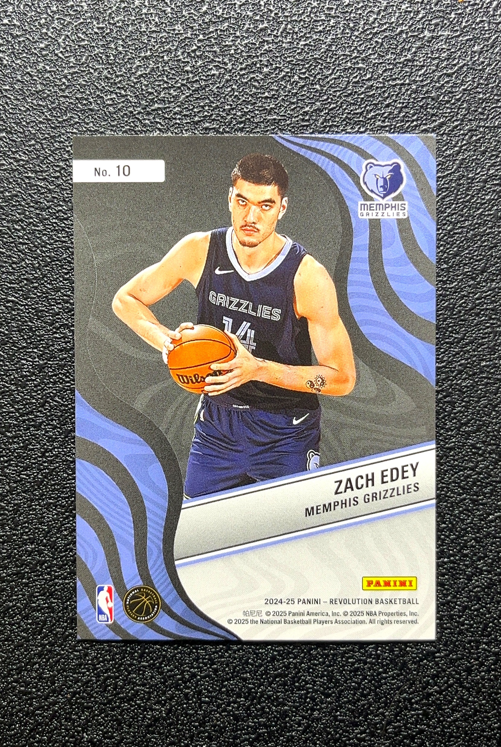 【岛屿拍卖】2024 Panini Revolution New Wave 新潮 Zach Edey 扎克·埃迪 银折 折射 新秀 RC 卡品如图 高价值 #10 Memphis 0009#327