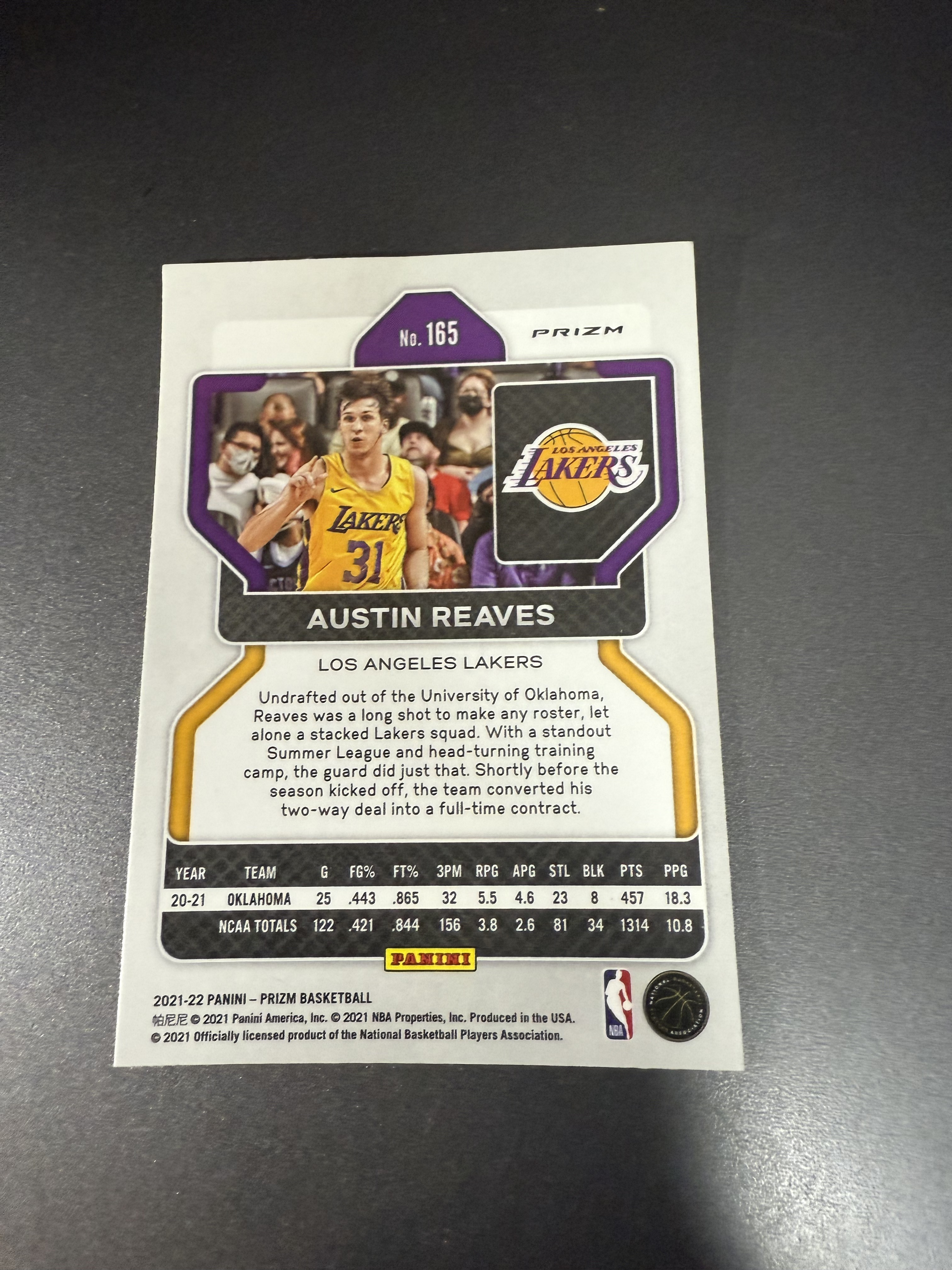 2021-22 Panini Prizm Austin Rivers RC 奥斯汀 里弗斯 新秀 pz 湖人队 银波纹折 w