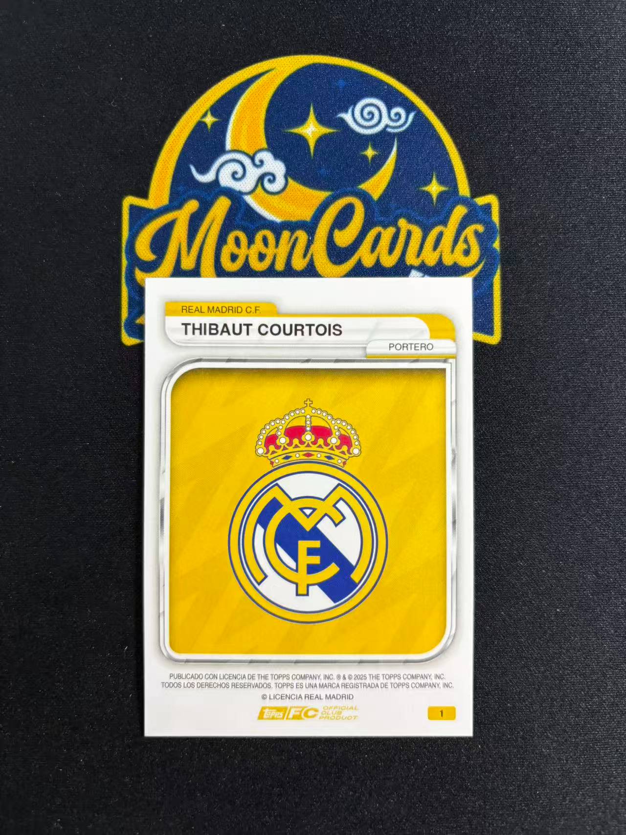 【梦卡拍卖】2025 Topps 皇马铁罐队盒 THIBAUT COURTOIS 库尔图瓦 /225编 #DD# F白