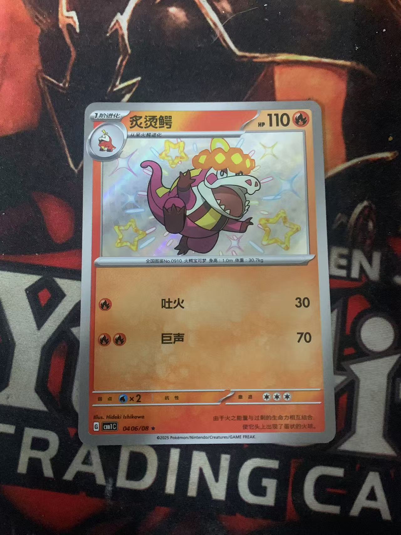 2024 Pokemon TCG 1 滚烫鳄 S闪 chs 宝可梦 简中 木水拍卖第一百六十八期