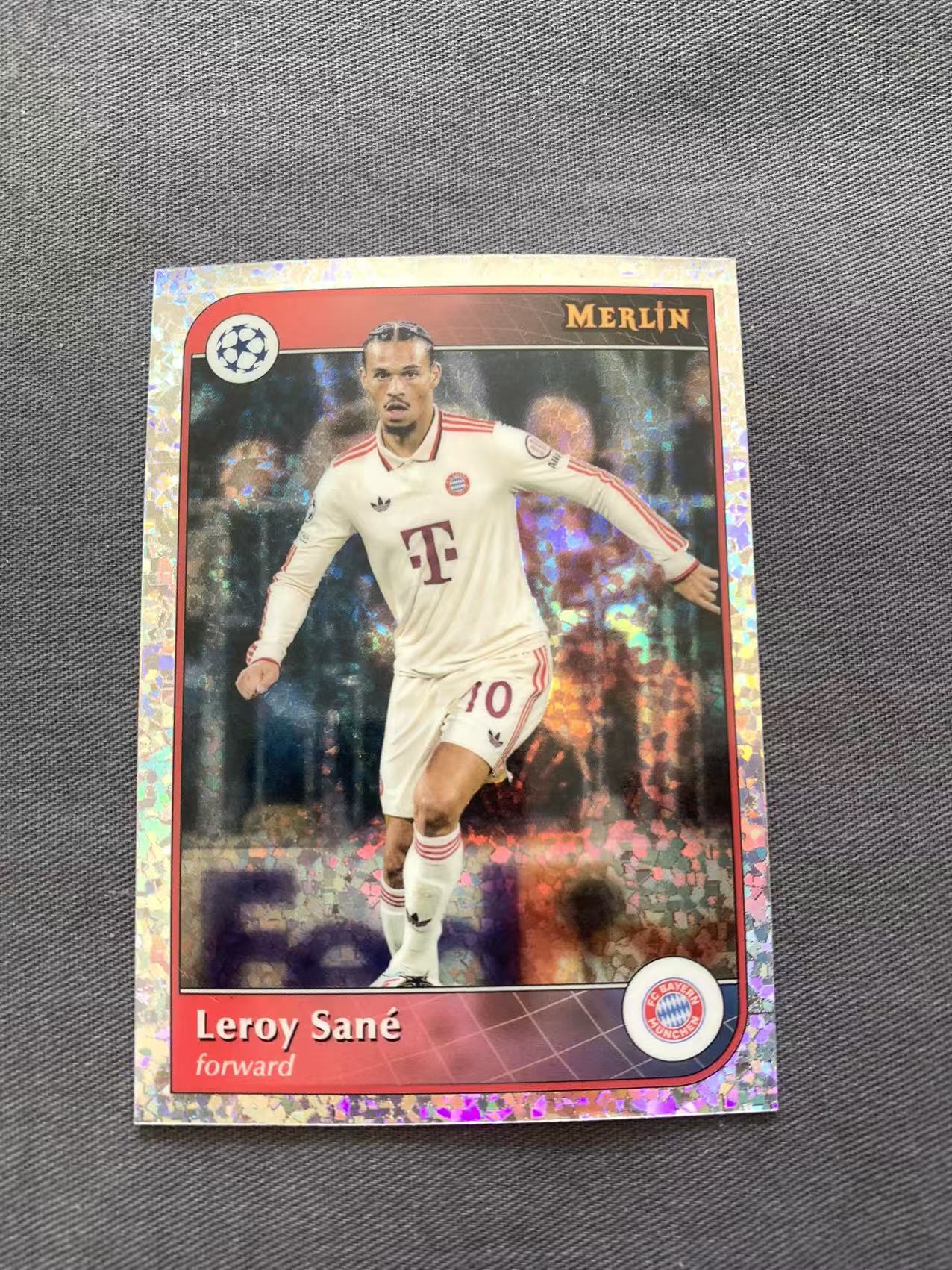 2025 Topps Merlin chrome Leroy Sane 欧冠 梅林 拜仁 萨内 碎点折 折射 卡品如图 收藏必备 戴戴
