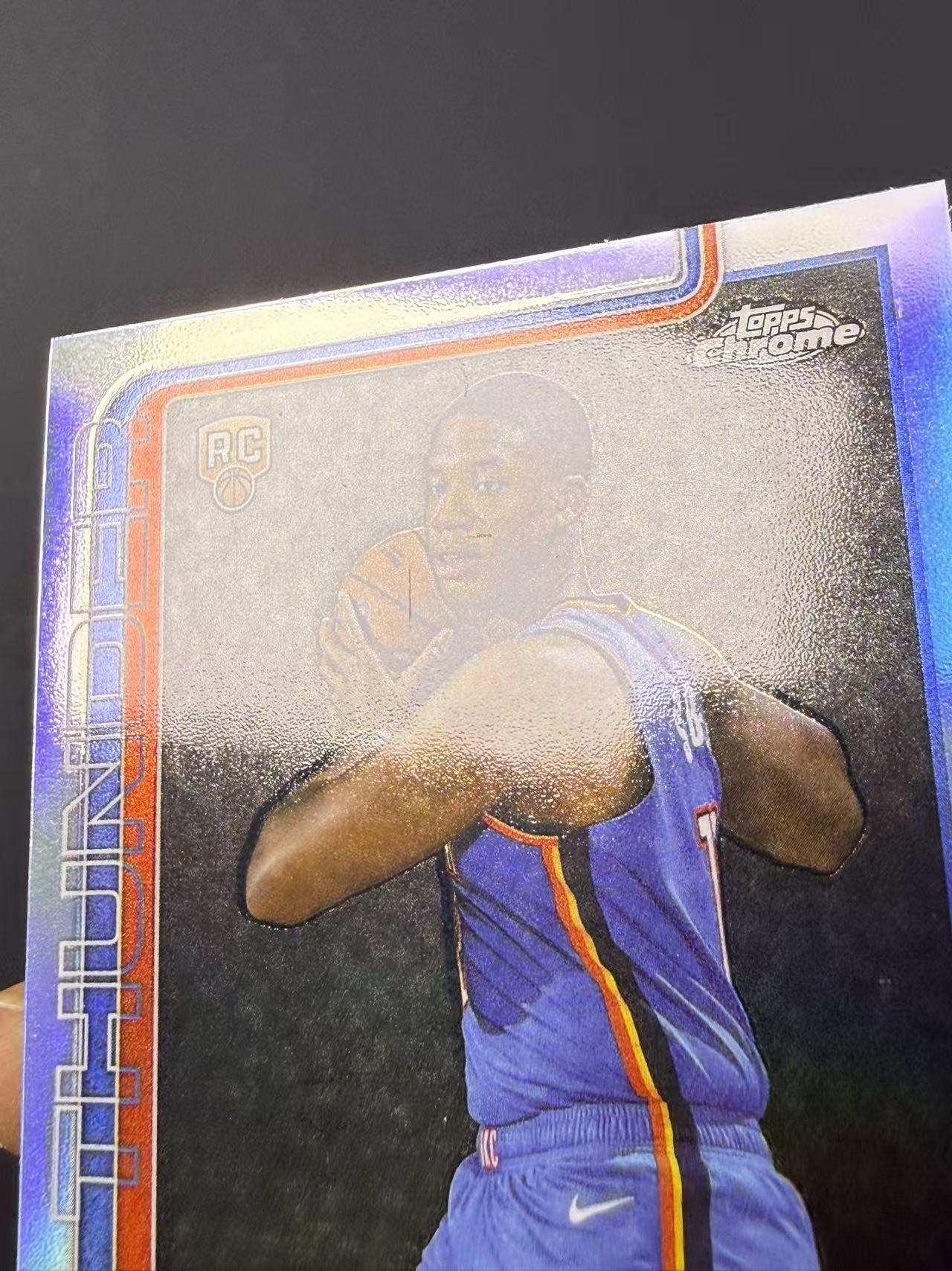 2025 Topps Chrome Thomas Sorber RC 新秀 托马斯 索伯 雷霆 TC 银折 折射【湖水蓝拍卖】larti