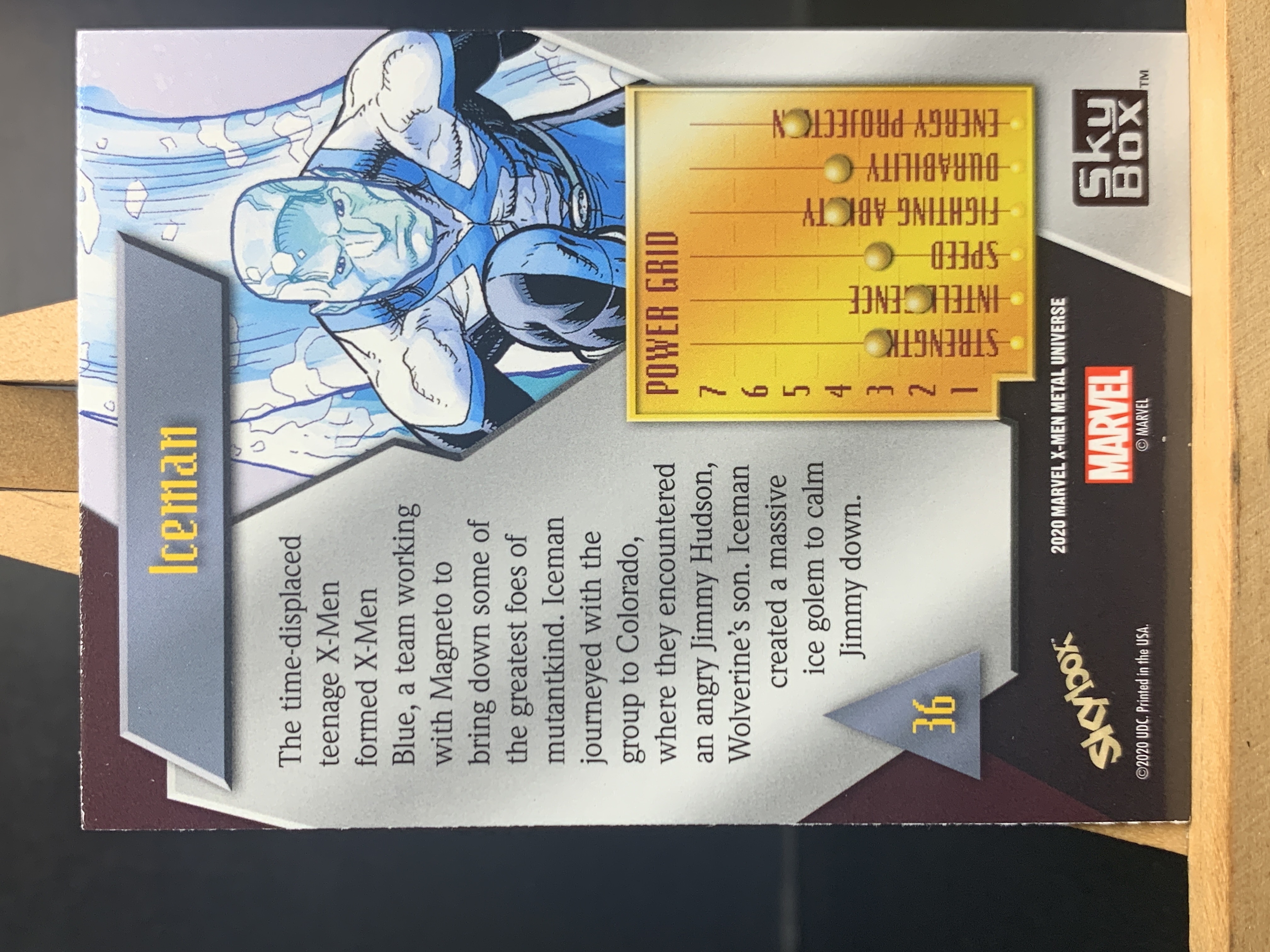 (S5)2020 SKYBOX 漫威 冰人 实卡好看 喜欢不要错过 卡品如图 !!!