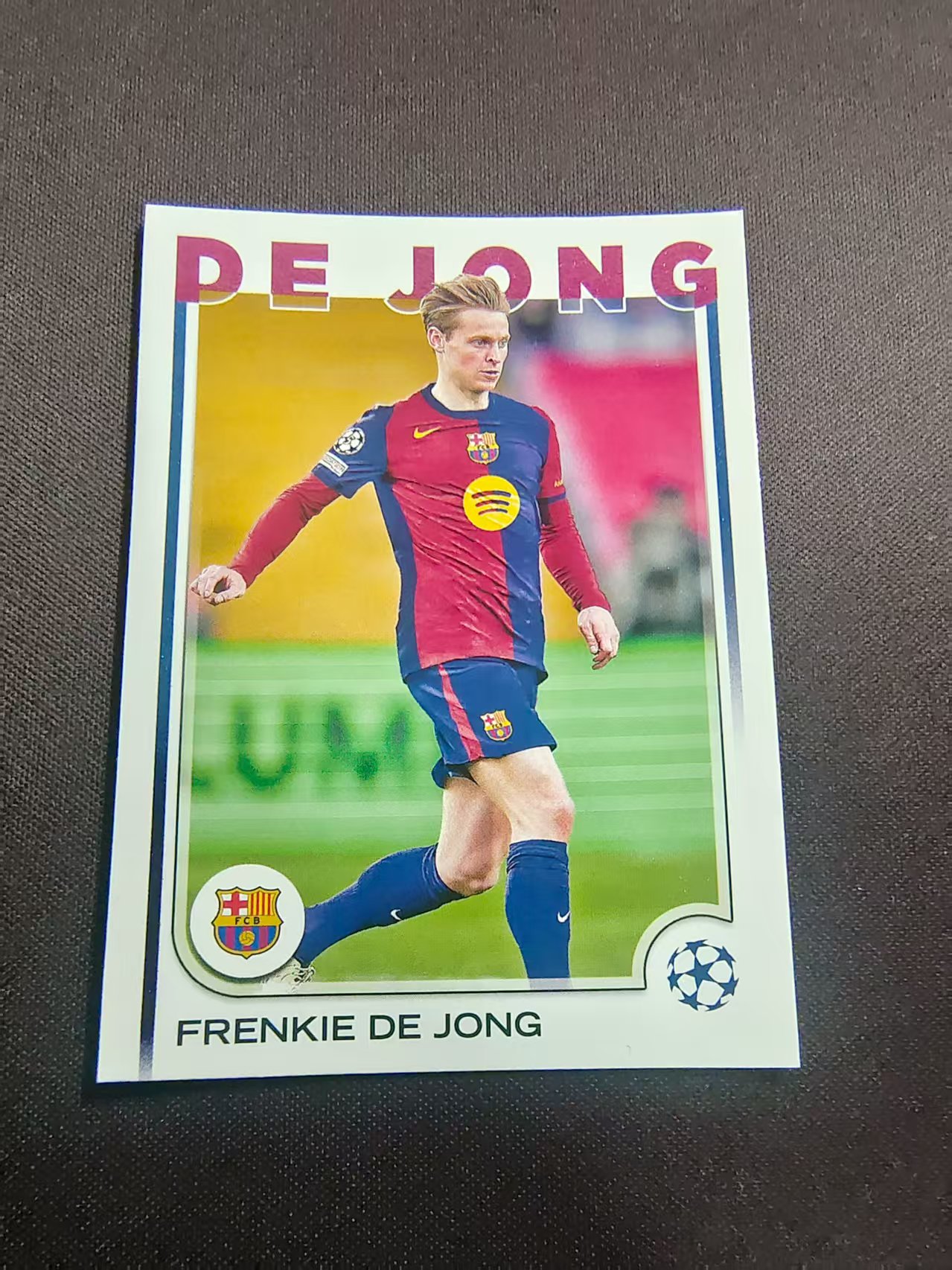 【可合并,不累计】2025 Topps chrome Frenkie de Jong 巴萨 弗伦基 德容 欧冠 划痕 边角瑕疵 #172