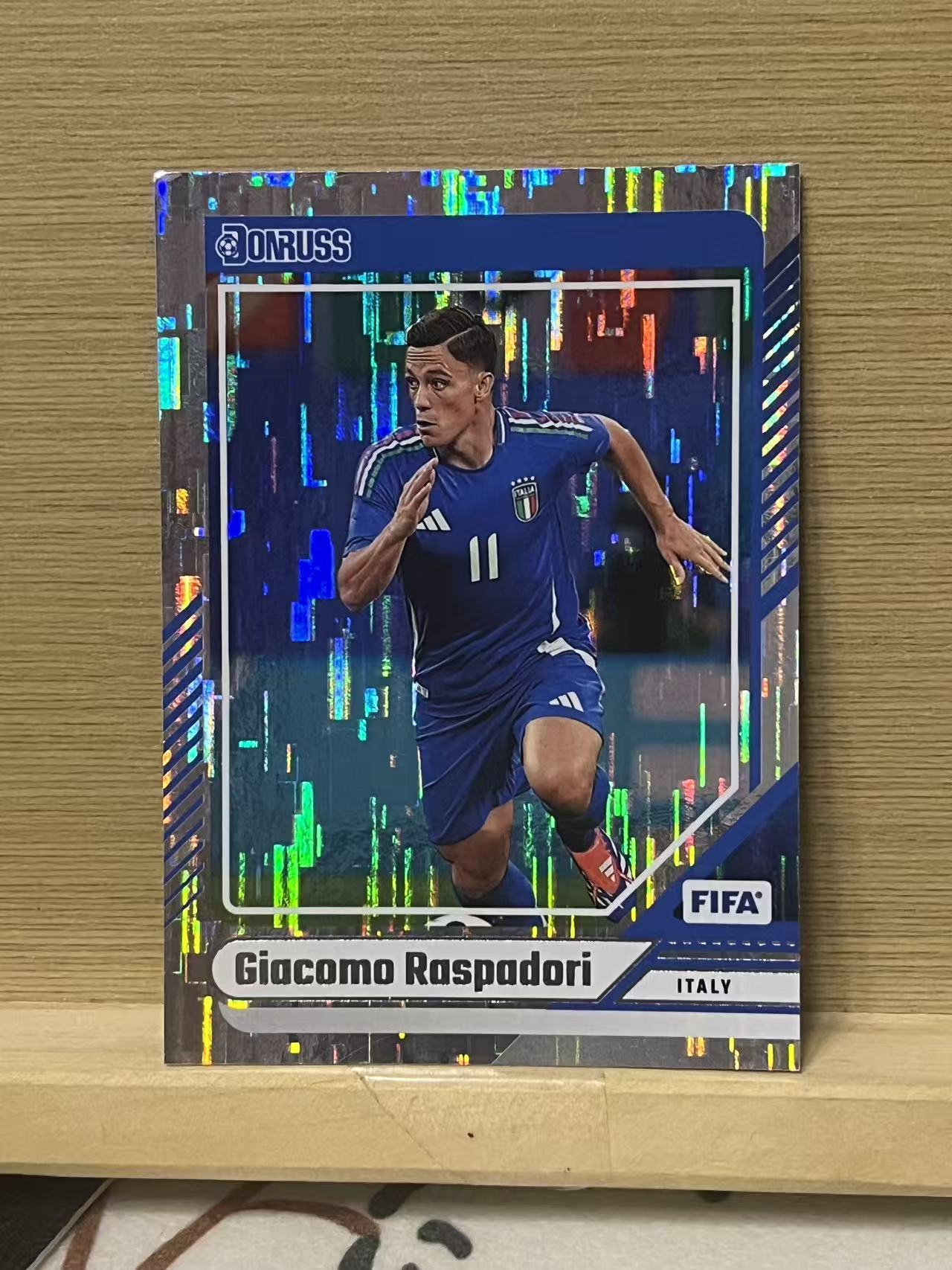 2024-25 Panini Donruss Giacomo Raspadori 拉斯帕多里 瀑布折 意大利 银折 实卡精美 收藏必备 LZL1