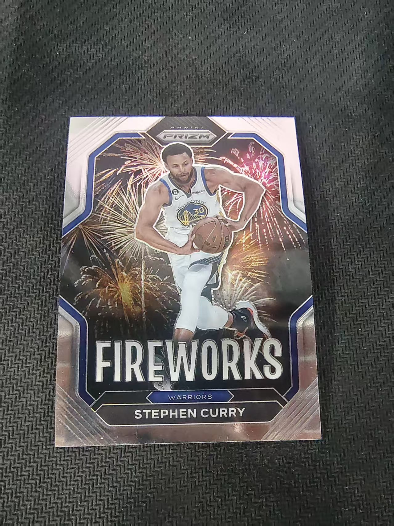 【可合并,不累计】2022-23 Panini Prizm Stephen Curry pz 勇士 斯蒂芬 库里 烟花特卡 PZ 划痕 边角微瑕 介意勿拍 #19
