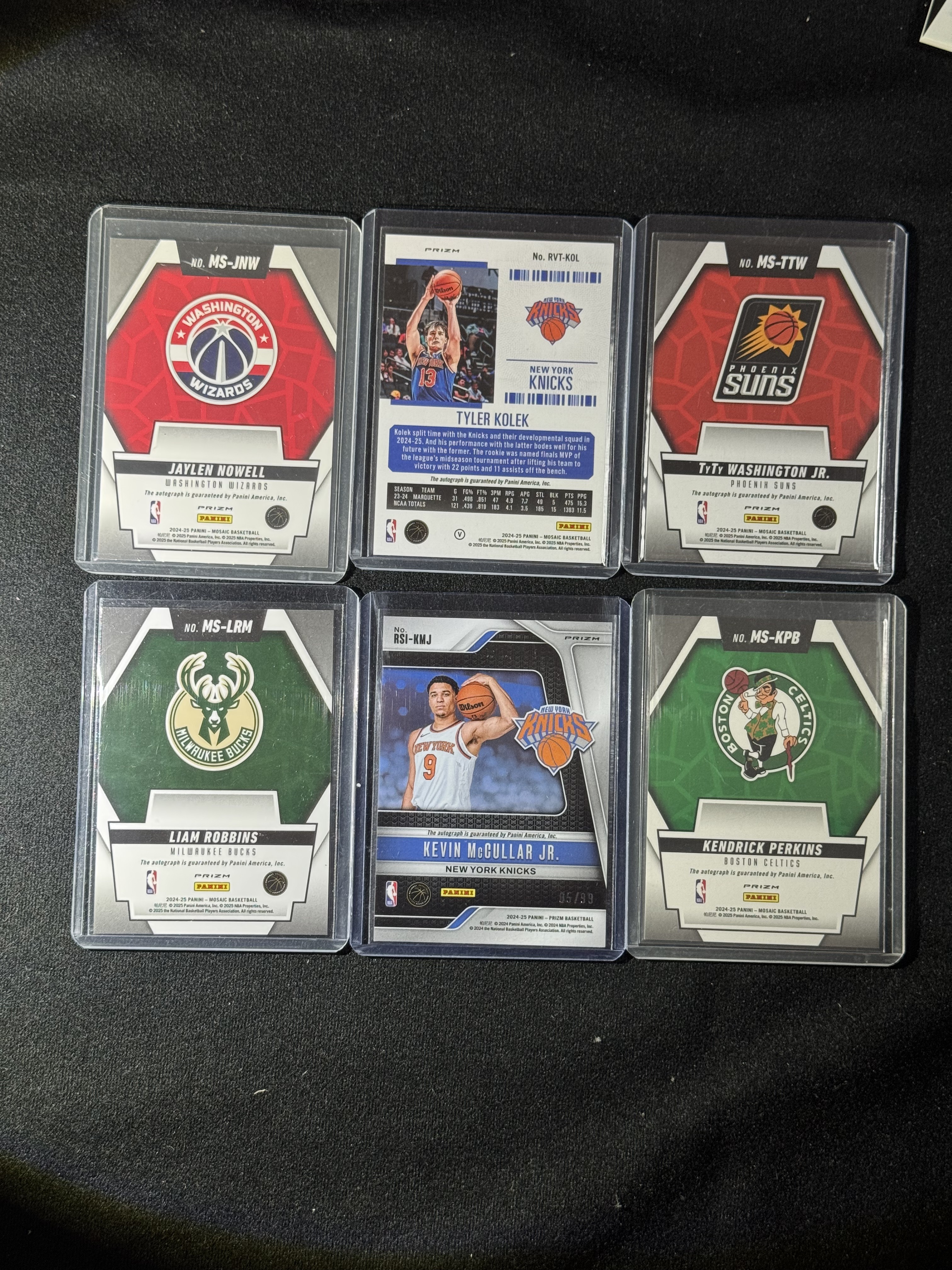 2024-25 Panini Mosaic 无 RC 【扎克代卖】马赛克 Prizm PZ 贴签 Lot 实卡好看 瑕疵如图 福盒 猪脚饭