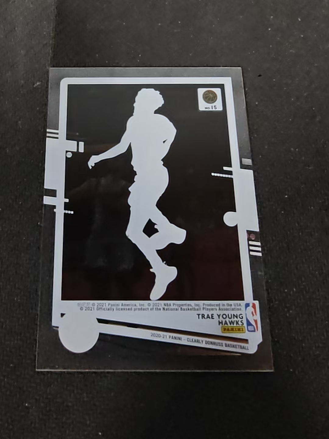 2020-21 Panini Clearly Donruss Trae Young 纽约市长 法克吹杨 特雷 杨 老鹰 杜蕾斯 胶片 划痕 边角瑕疵 #15