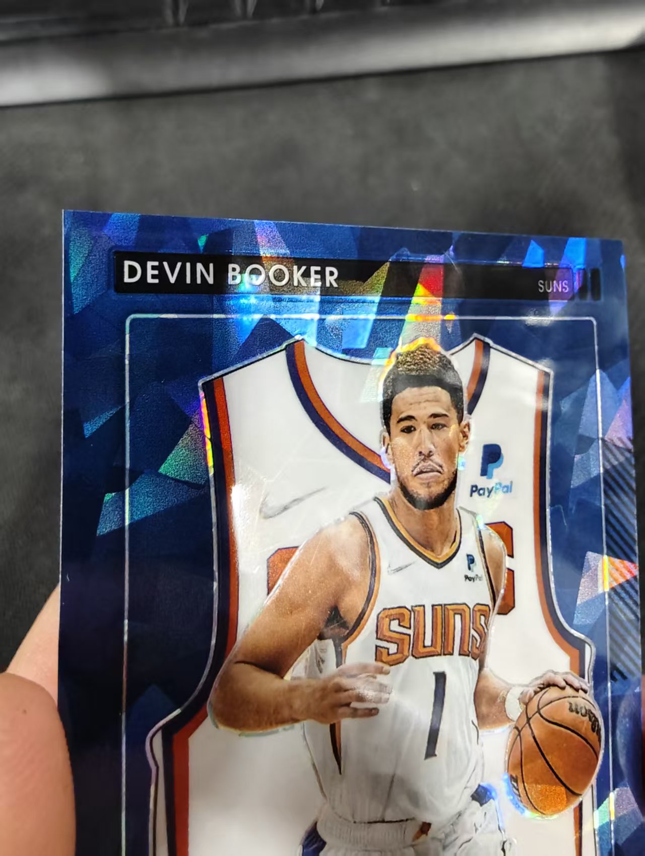【汽水拍卖】2021-22 Panini Contenders Optic Devin Booker 球票OP 德文 布克 小背心特卡 蓝碎冰 75编 微瑕如图