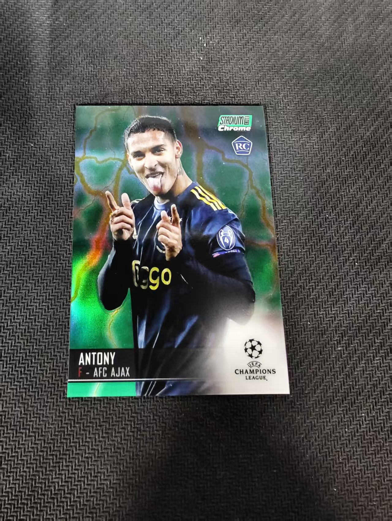【可合并,不累计】2021 Topps Stadium Club Chrome Antony 阿贾克斯 安东尼 竞技场 欧冠 75编 绿闪电折