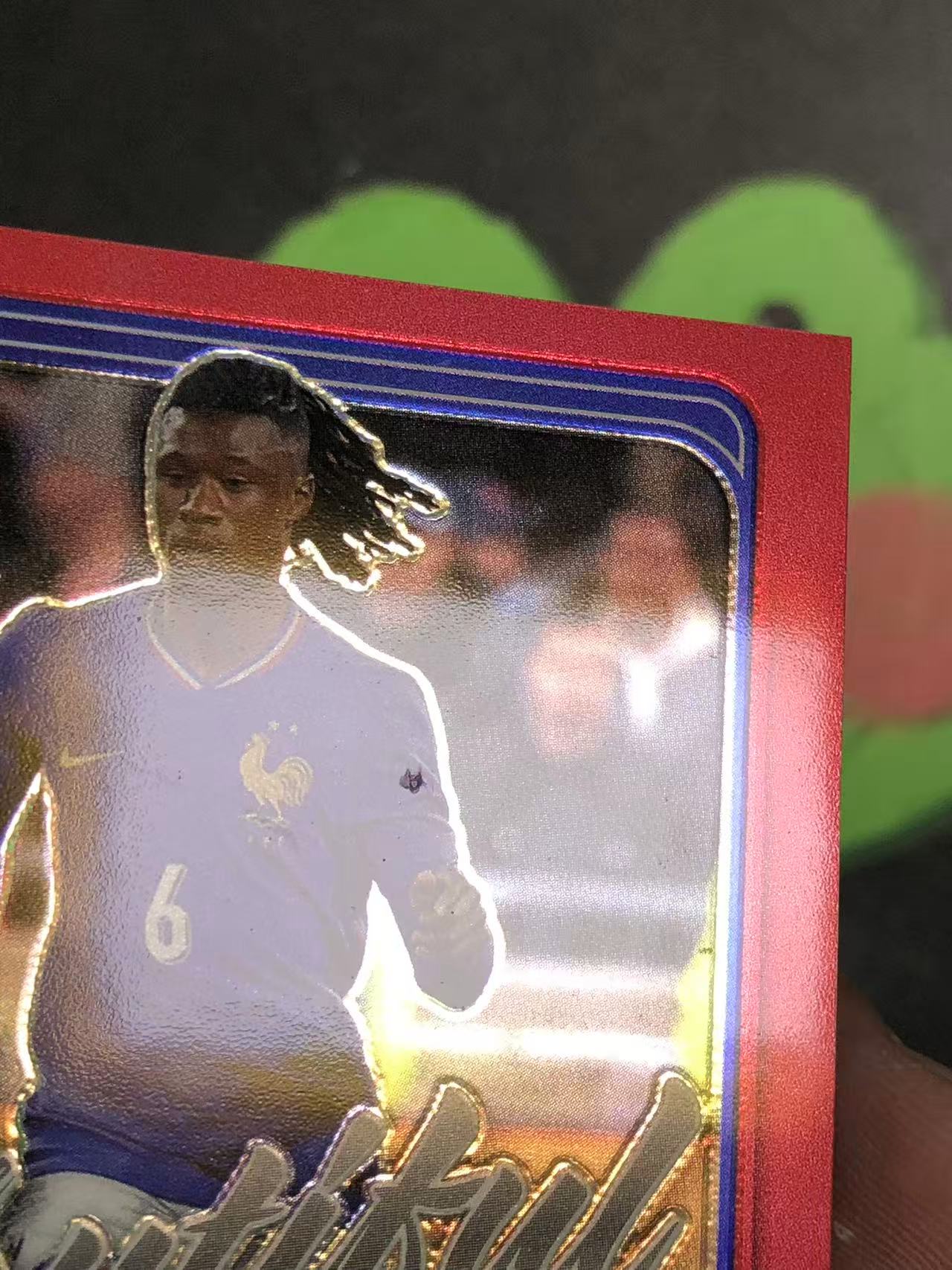 2024-25 Panini Donruss Eduardo Camavinga 杜蕾斯 法国 卡马文加 49编 签字 红折 皇家马德里 微瑕如图【ZYP代拍】LS90