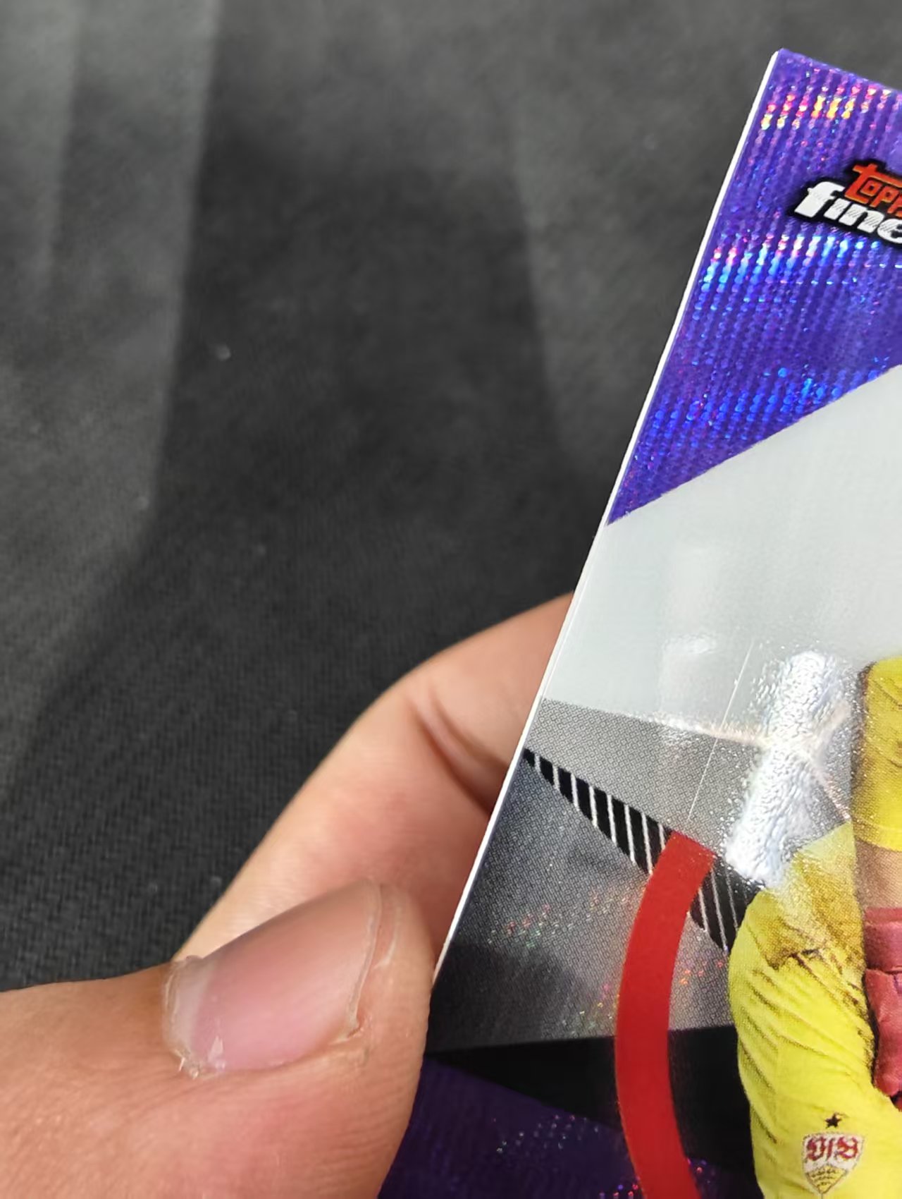 【可合并,不累计】2021 Topps Finest Gregor Kobel 德甲 斯图加特 科贝尔 紫波纹 250编 瑕疵如图