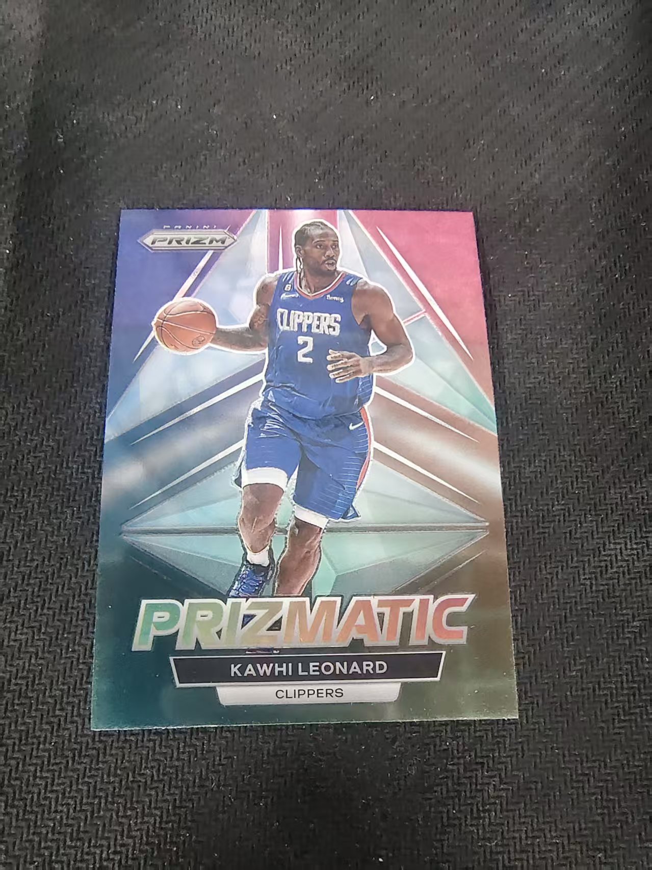 【可合并,不累计】2022-23 Panini Prizm Kawhi Leonard 科怀 伦纳德 快船 棱镜特卡 PZ 划痕 边角微瑕 介意勿拍 #7