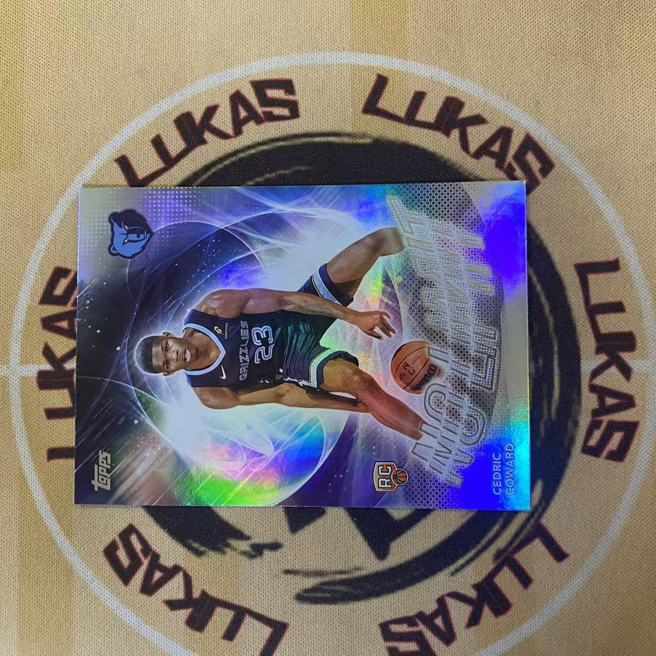 撸卡厮 Lukas 2425 Topps 灰熊 潜力新秀 塞德里克 考沃德 Cedric Coward NO LIMIT 特卡 新秀折 (NQ)