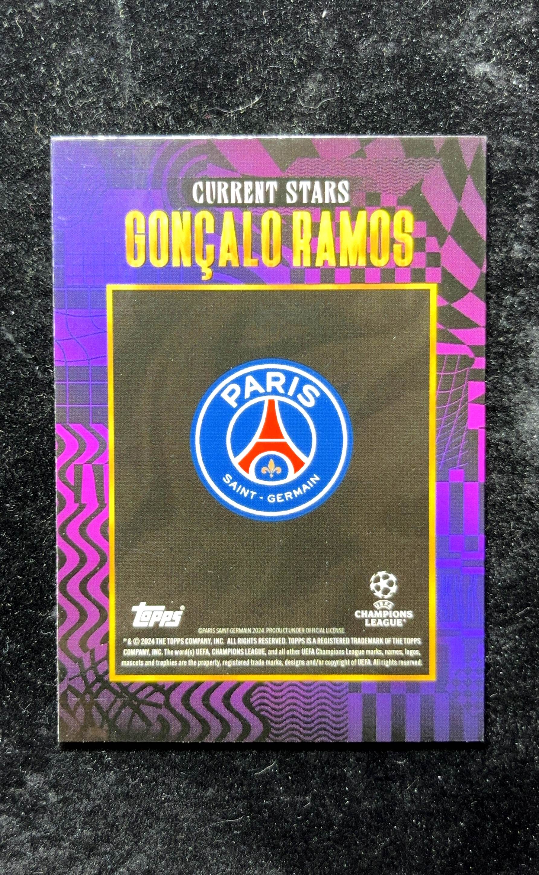 【小白1%代卖】2024 Topps X WALKERTKL 黄金盒 Gonçalo Ramos 贡萨洛·拉莫斯 卡品如图 高价值 Paris Saint-Germain 巴黎圣日耳曼 0626