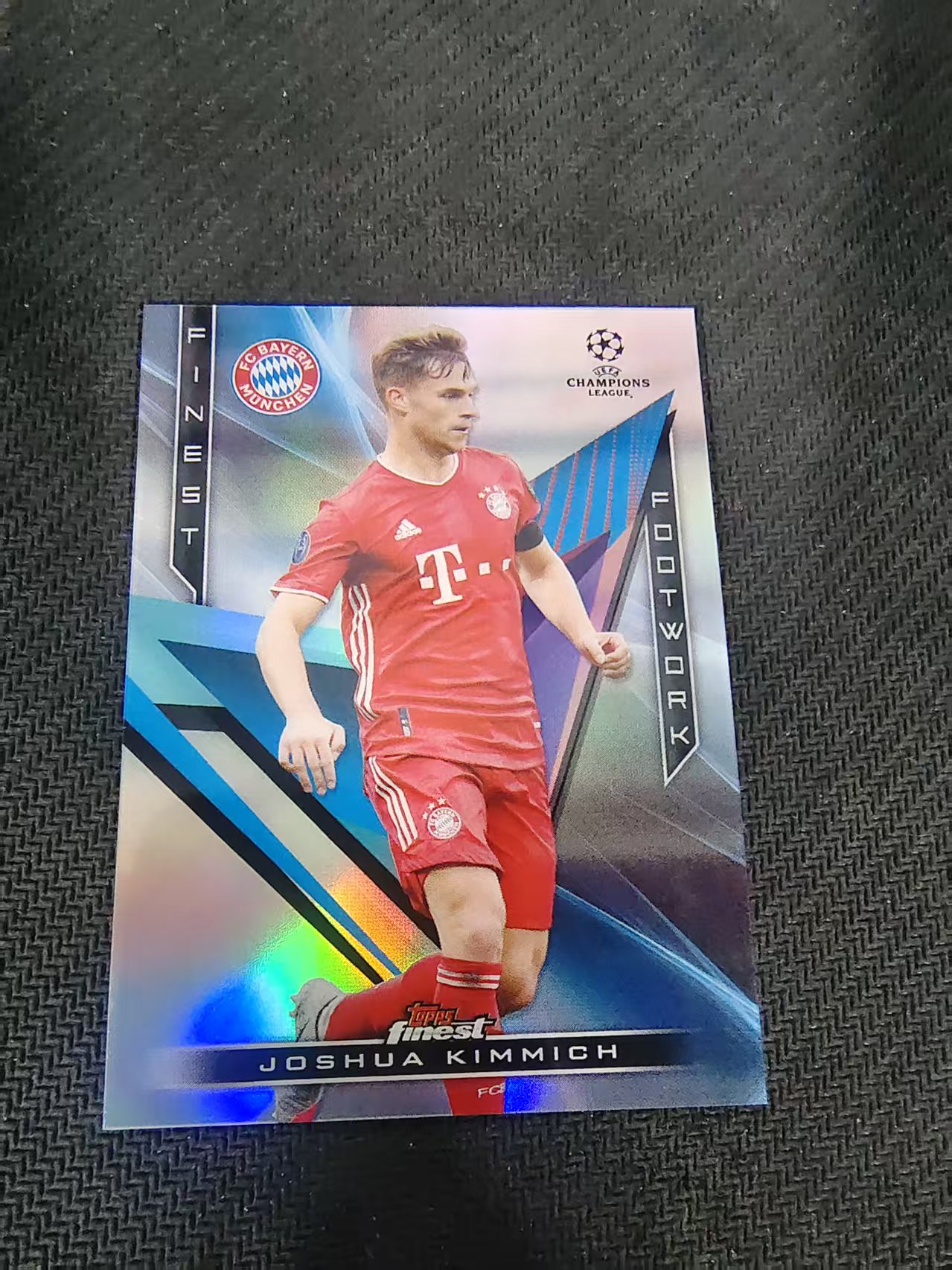 【可合并,不累计】2021 Topps Finest Joshua Kimmich 约书亚基米希 欧冠 银折 特卡 #8 划痕 边角瑕疵