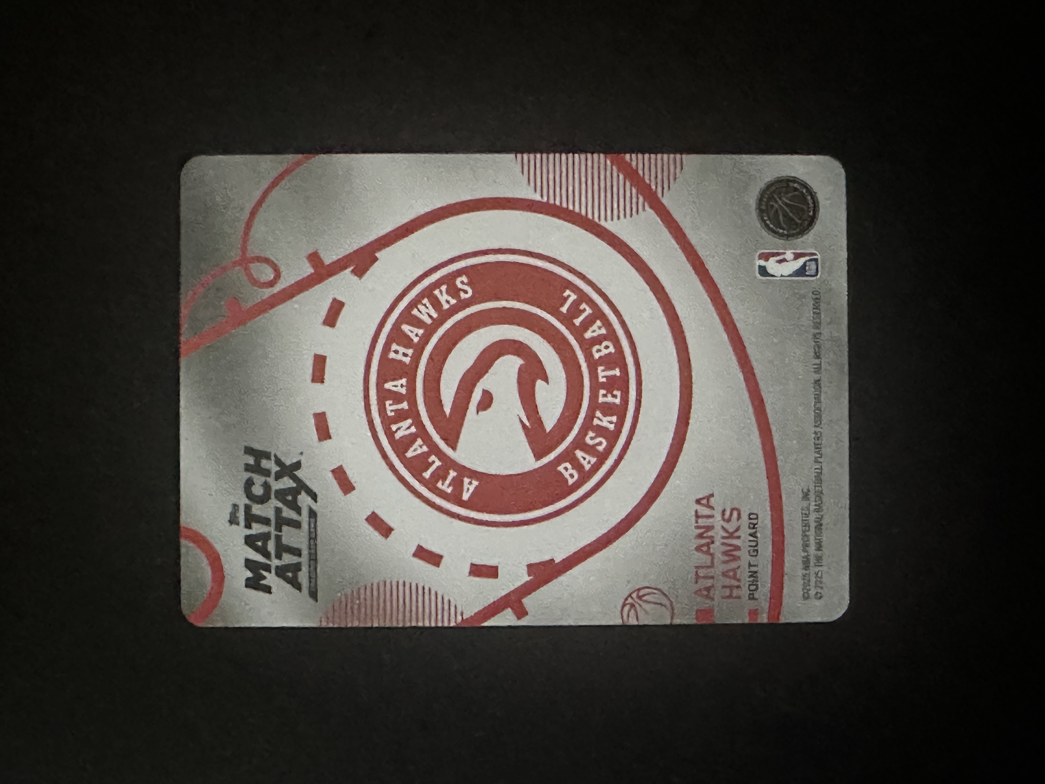 2023 Topps Match Attax Trae Young 卡游 老鹰 特雷杨 编号36 白金版 银折 折射 凑套必备 卡品如图