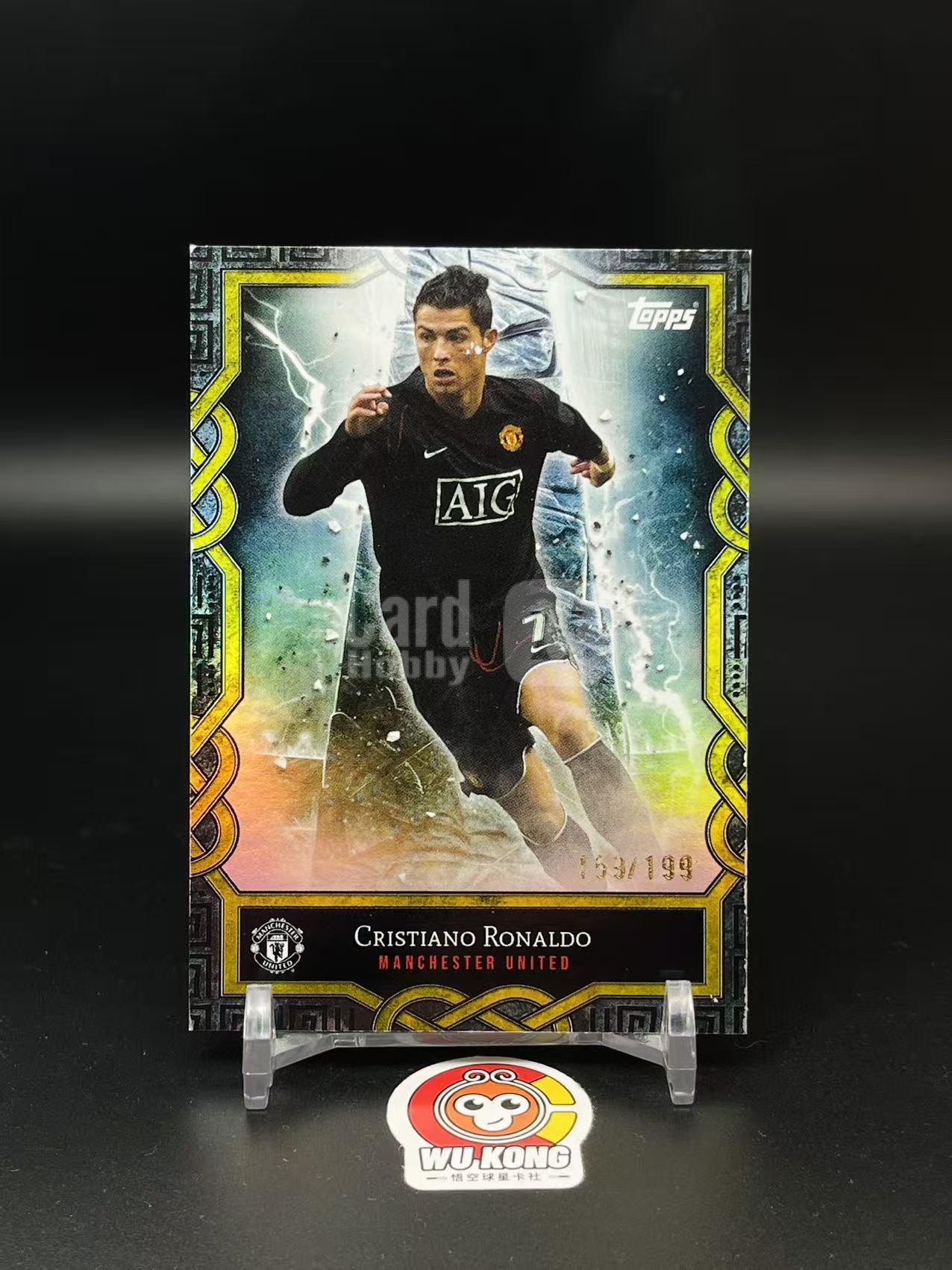 2024 Topps Topps Cristiano Ronaldo C罗 /199编 曼联队盒 皇马 葡萄牙 C罗纳尔多 瑕疵如图 值得收藏 投资必备【悟空拍卖】wd