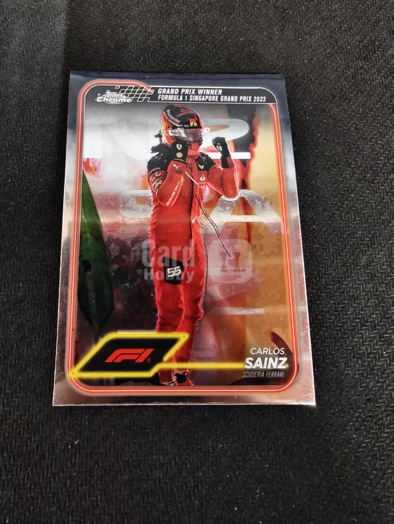 2024 Topps Chrome Carlos Sainz 卡洛斯 赛恩斯 法拉利车队 F1 划痕 边角瑕疵 #147