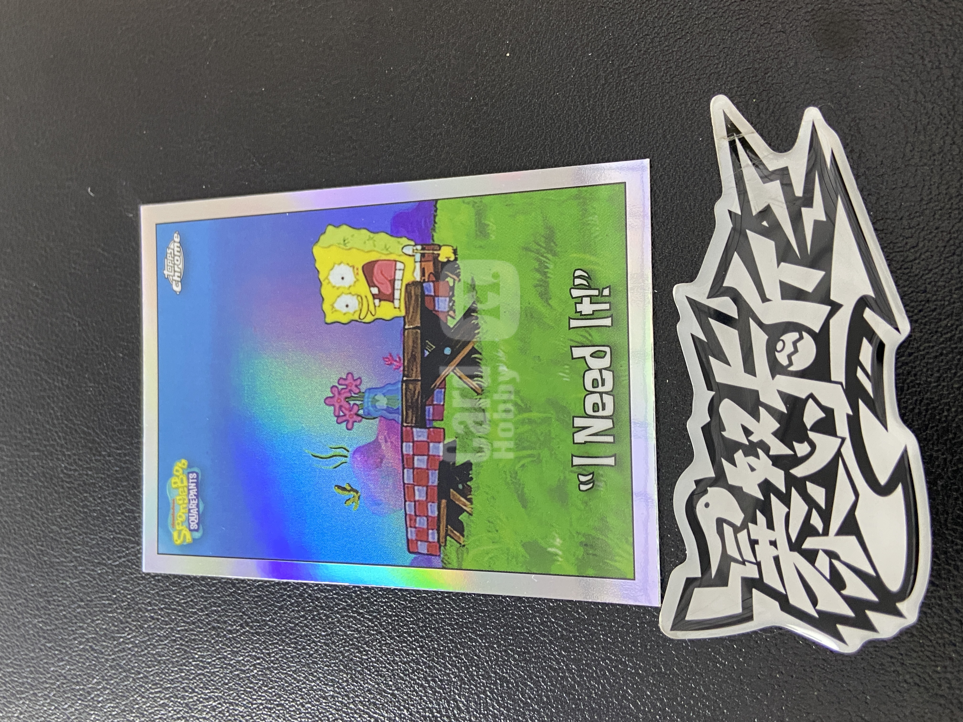 【暴怒代卖】2025 Topps Chrome 海绵宝宝 SpongeBob 25周年 元年 TC I Need It 海绵宝宝 剧情卡 银折 收藏必备 瑕疵如图｜暴怒汤白F5