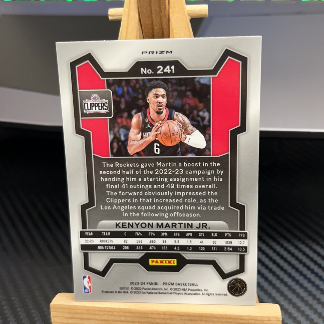 2023-24 Panini Prizm Kenyon Martin Jr. 小肯扬 马丁 快船 银折 折射 prizm系列 pz 卡品如图 凑图必备 值得收藏!免费代卖!