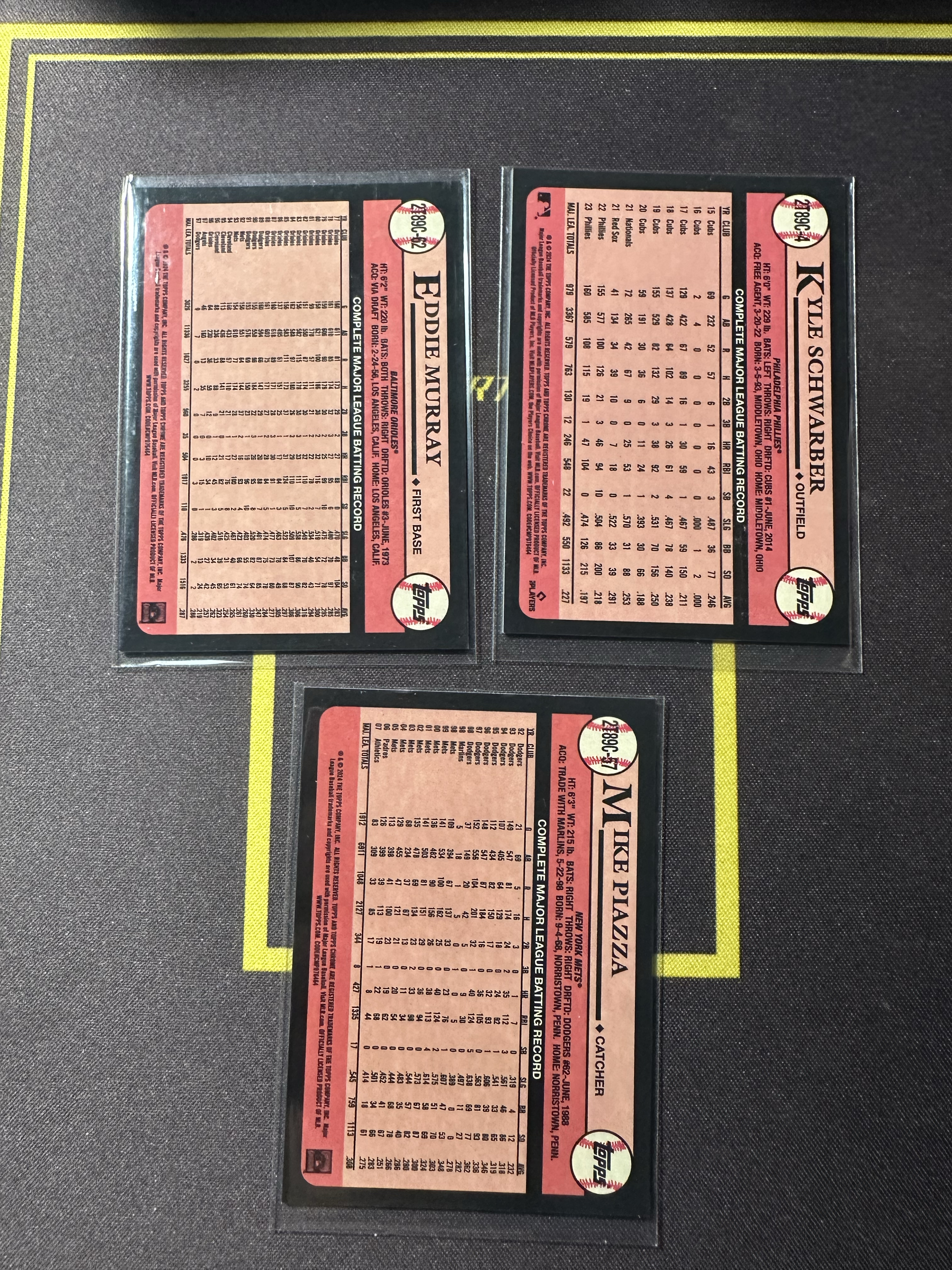 【主演出卡】2024 topps 银包 蓝mojo lot Eddie Murray,Mike Piazza,Kyle Schwarber 蓝mojo 150编 卡品一般