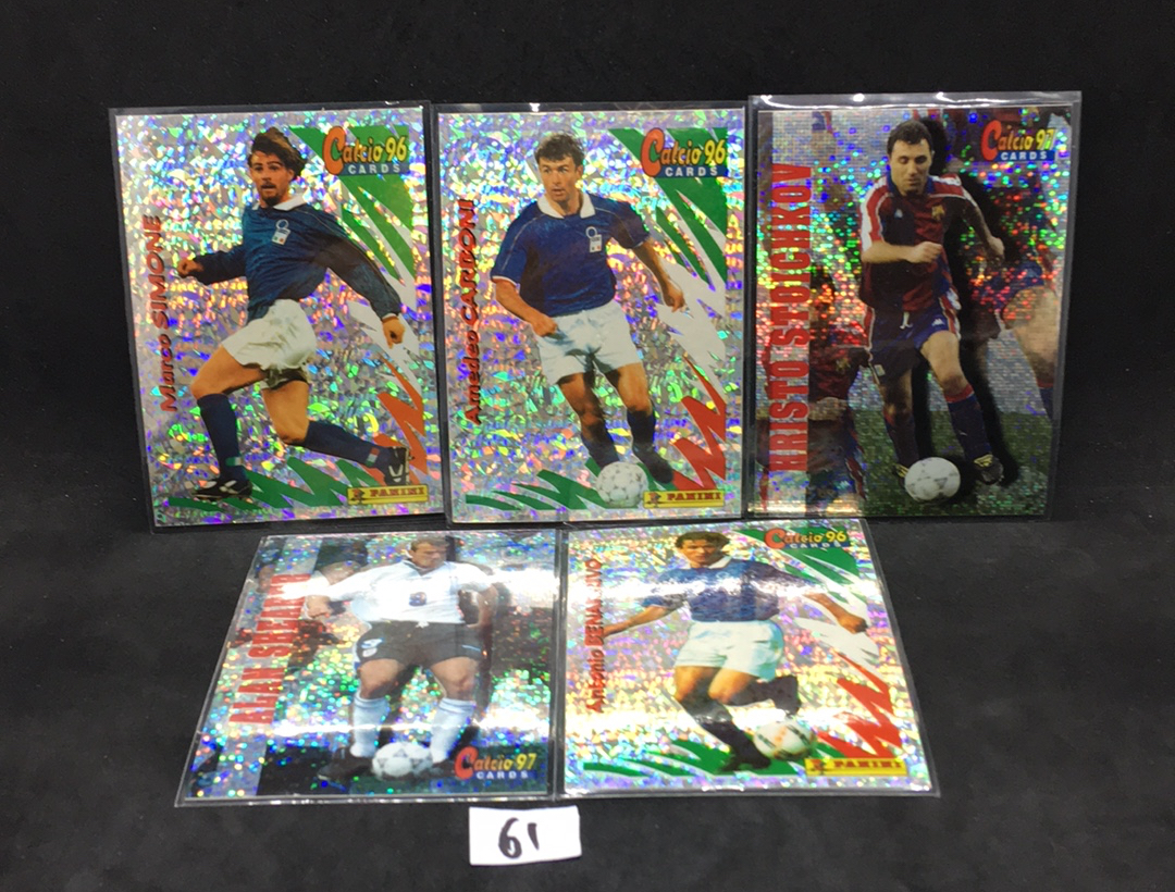 【DC拍卖】11.16 小科比 经典高端系列LOT5 PANINI CALCIO 96&97 稀有折射卡 实卡美如画 西蒙尼&卡博尼&斯托伊奇科夫 等全名宿 凑套必备