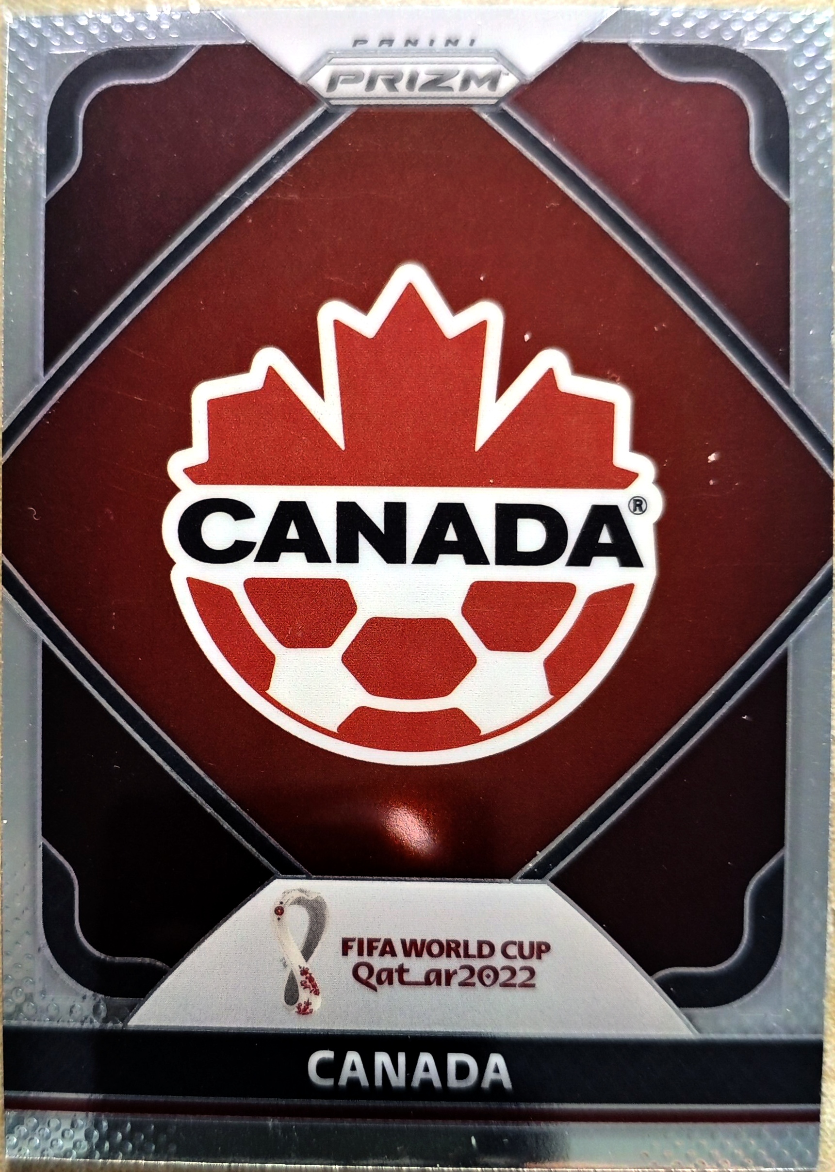 2022 Panini World Cup Prizm CANADA 加拿大 队徽 特卡 世界杯 实卡精美