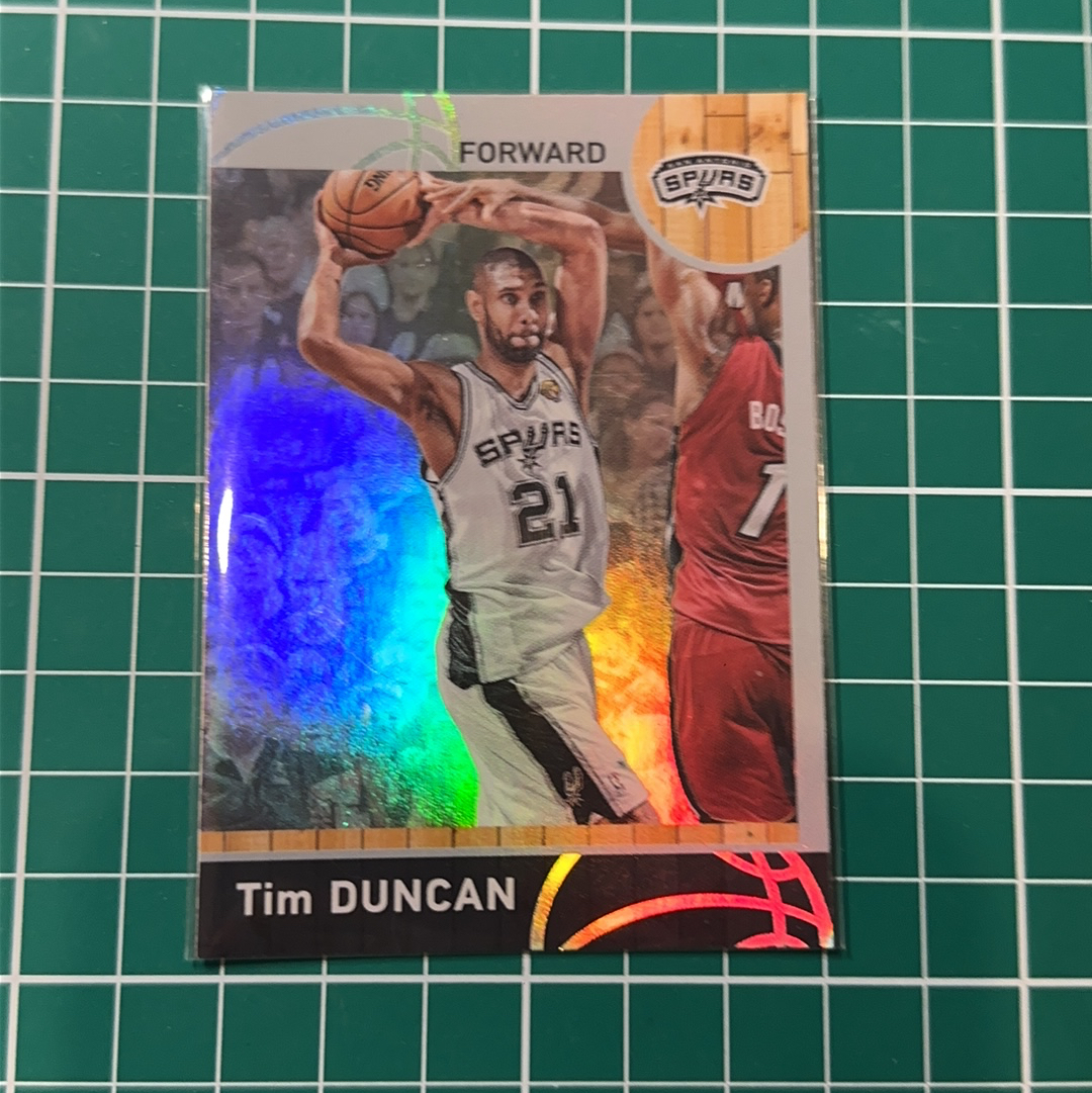 2013-14 Panini Americana Tim Duncan S.p.a. 蒂姆邓肯 石佛 GDP 马刺 闪卡 折射 银折 总决赛选图 多年老卡 绝版卡 稀有大比例
