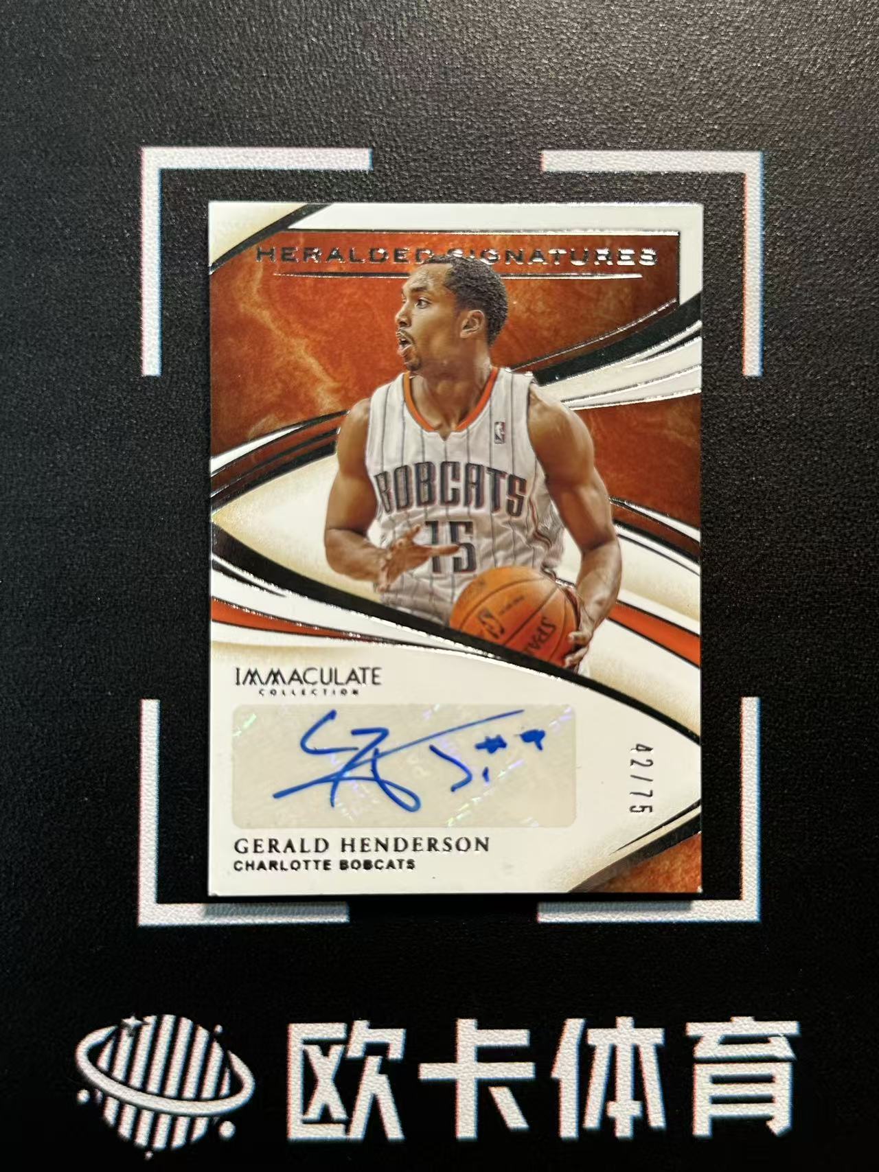 2019-20 Panini Immaculate Gerald Henderson 【欧卡体育】爱咪咪 杰拉德 亨德森 签字 75编 先驱者签 山猫 轻印如图(720)
