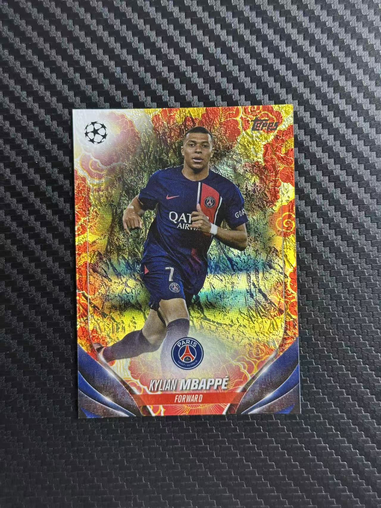 2024 Topps UCC Kylian Mbappe 欧冠 龙年 碧玉 姆巴佩 巴黎圣日耳曼 新年折 050/150编 卡品如图 拍前看描述