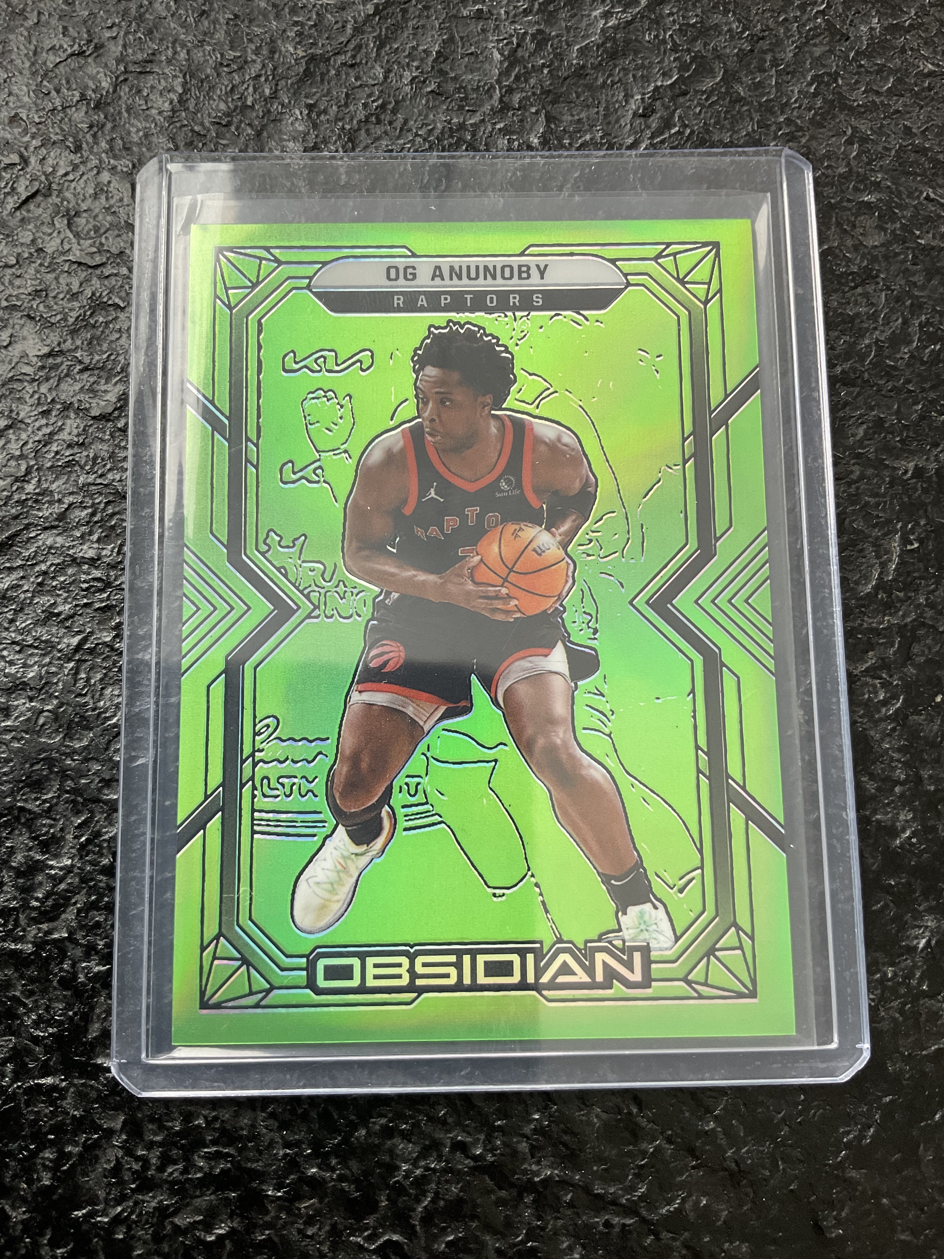 2021-22 Panini Obsidian OG Anunoby 黑曜石 绿平行 阿奴诺比 速龙 22/25 未来可期 实卡漂亮 品相如图【5C】2-14