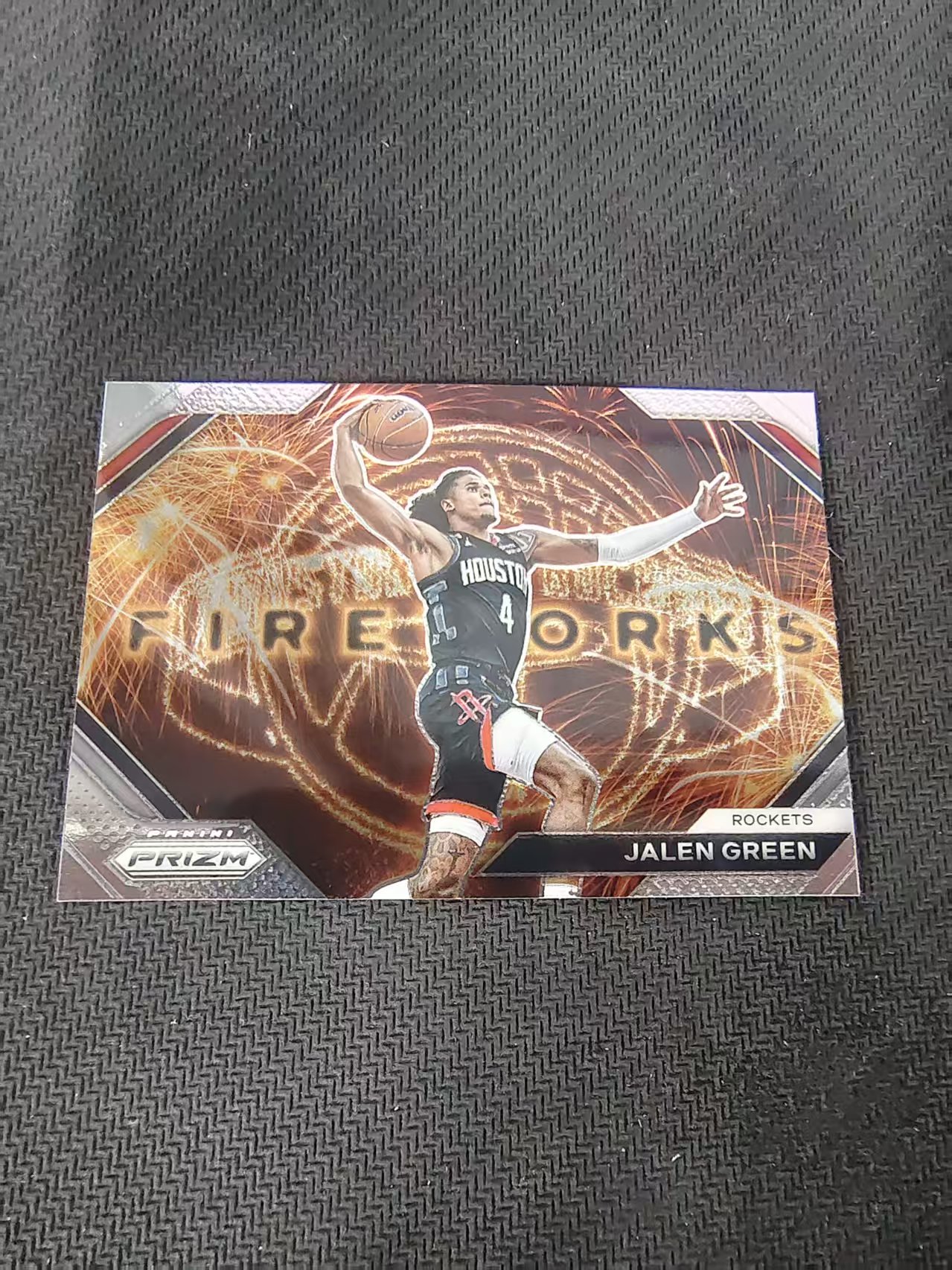 【可合并,不累计】2023-24 Panini Prizm Jalen Green 杰伦 格林 火箭 烟花特卡 PZ 划痕 边角微瑕 介意勿拍 #21