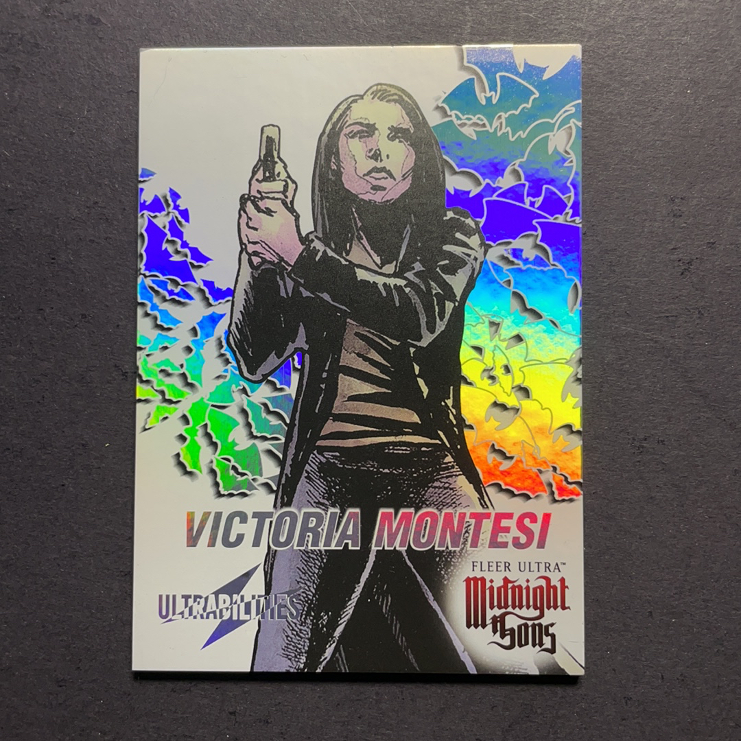 2024 Fleer Marvel (MCU) 午夜之子 维多利亚蒙特西 UB超能力星星折射特卡 比例1:18 序号19of30 2023 UD漫威漫画Fleer Ultra午夜之子 粉条代拍