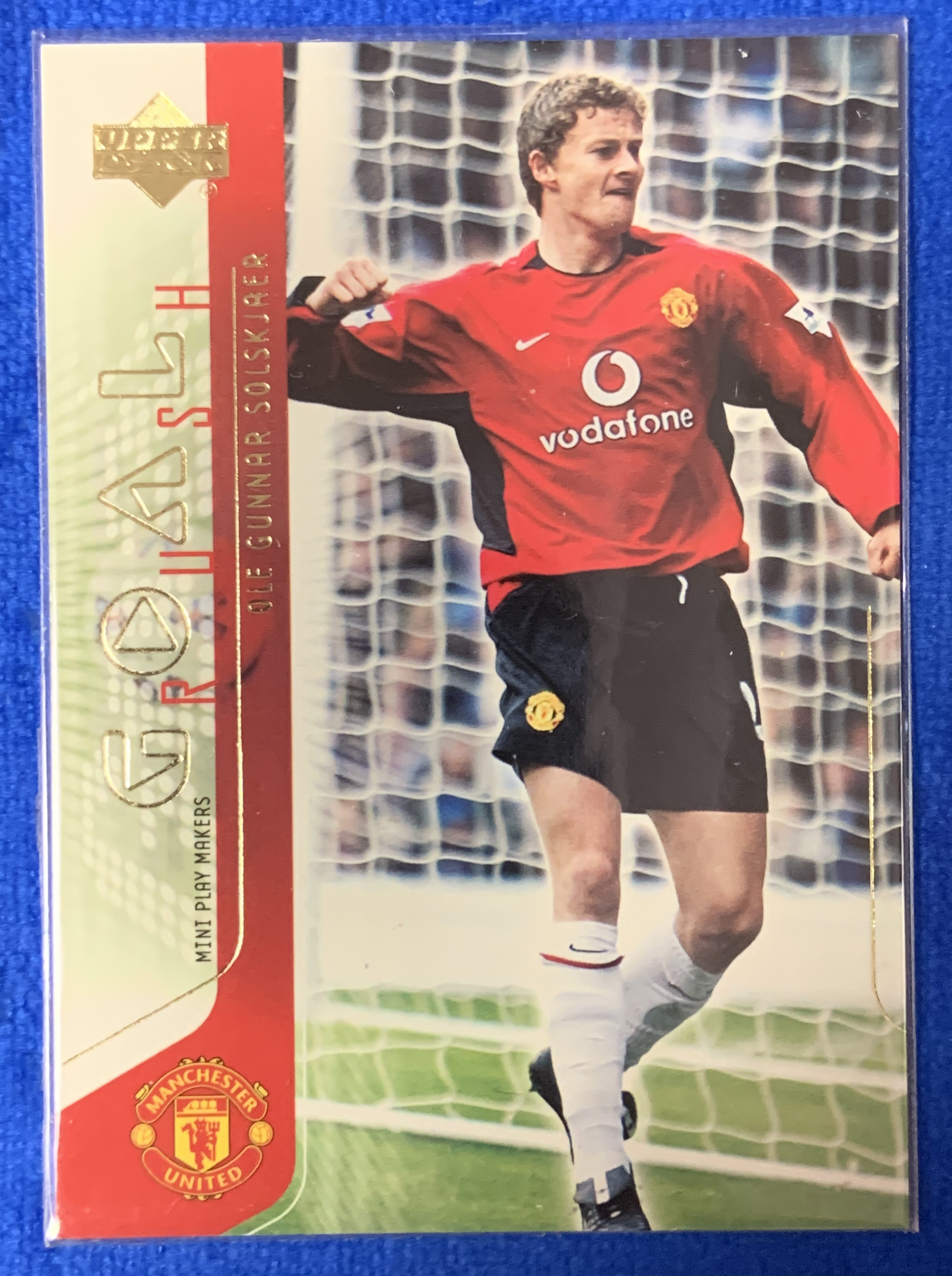 2003 Upper Deck Manchester United Ole Gunnar Solskjaer 亚德进球特卡 曼联 索尔斯克亚 三冠王 挪威Norway 经典老卡 不保卡品ebay有价