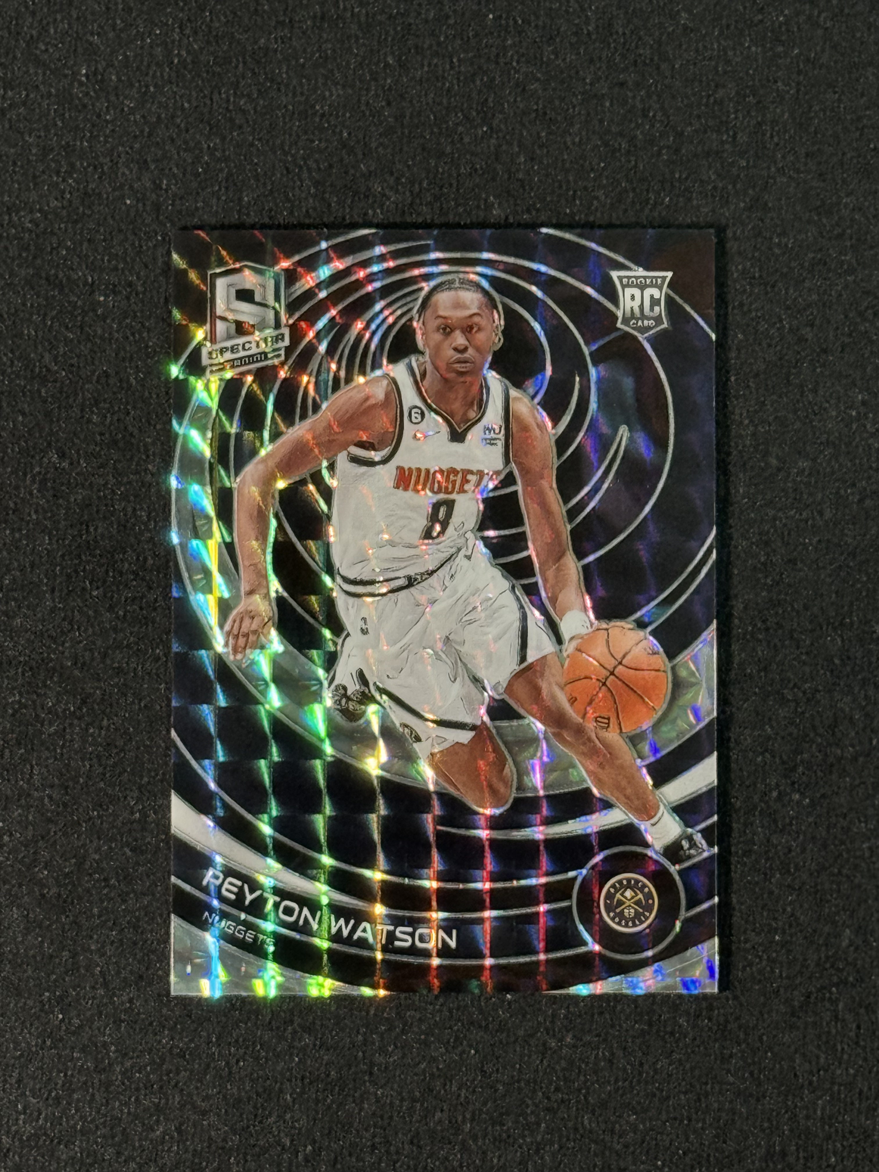2022-23 Panini Spectra Peyton Watson RC 【扎克代卖】光谱 掘金新秀 佩顿 沃特森 黑折 99编 瑕疵如图 投资必备