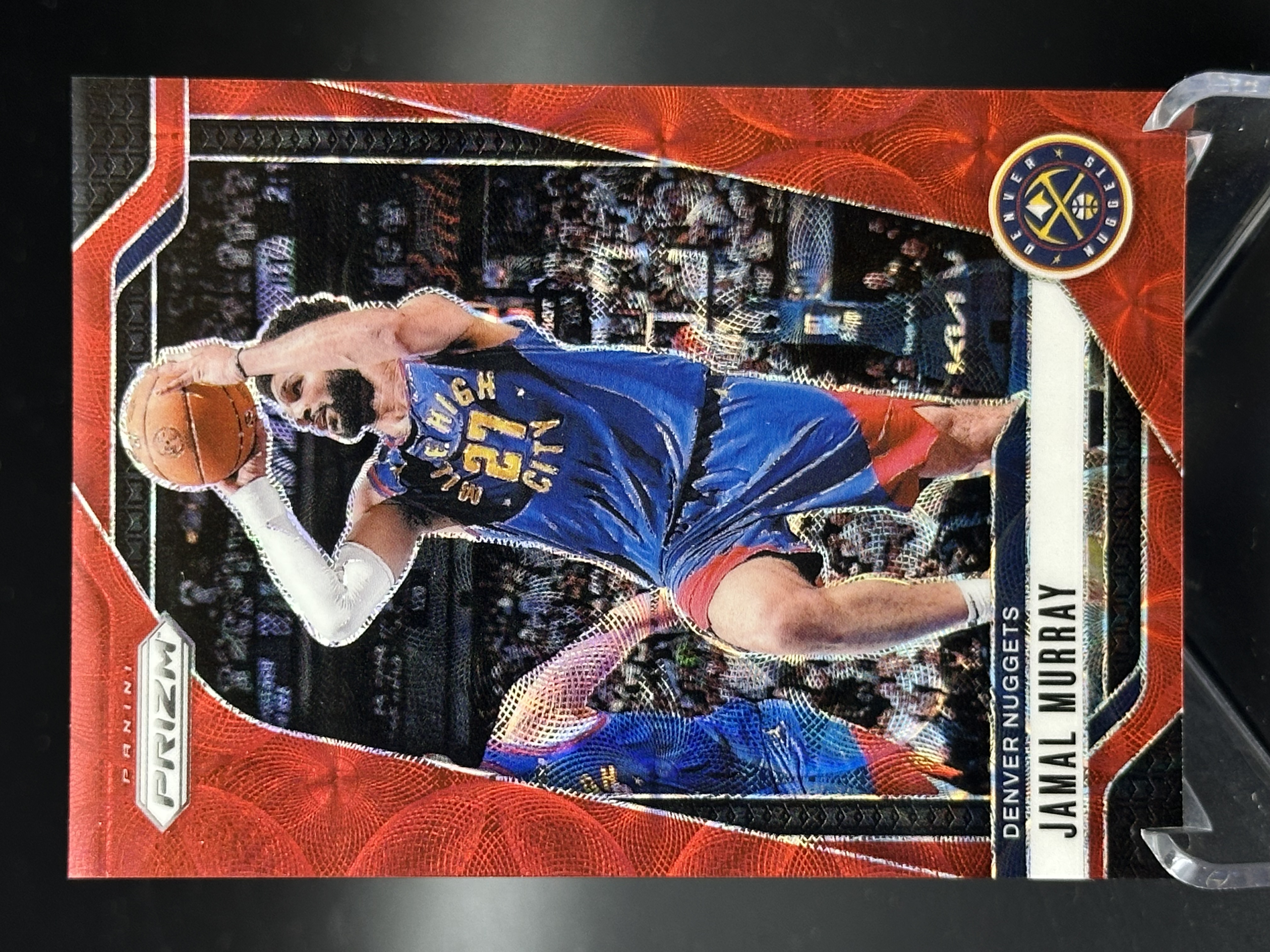 2024-25 Panini Prizm Jamal Murray 【小黄拍卖】PZ 贾马尔 穆雷 掘金 红圈圈折 68/88编「汉堡王」