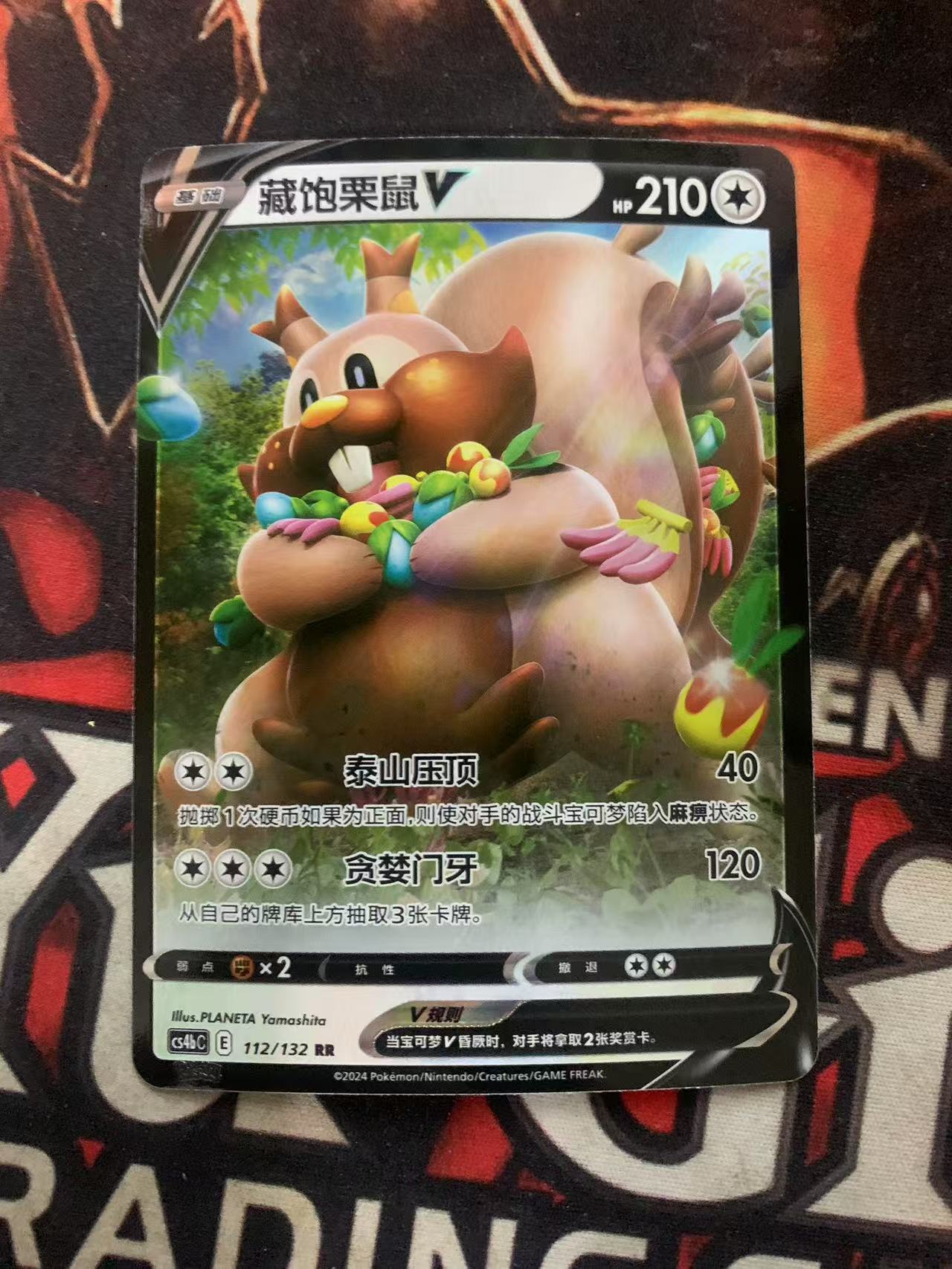 2024 Pokemon TCG 1 藏饱栗鼠v chs 宝可梦 简中 木水拍买第一百五十四期