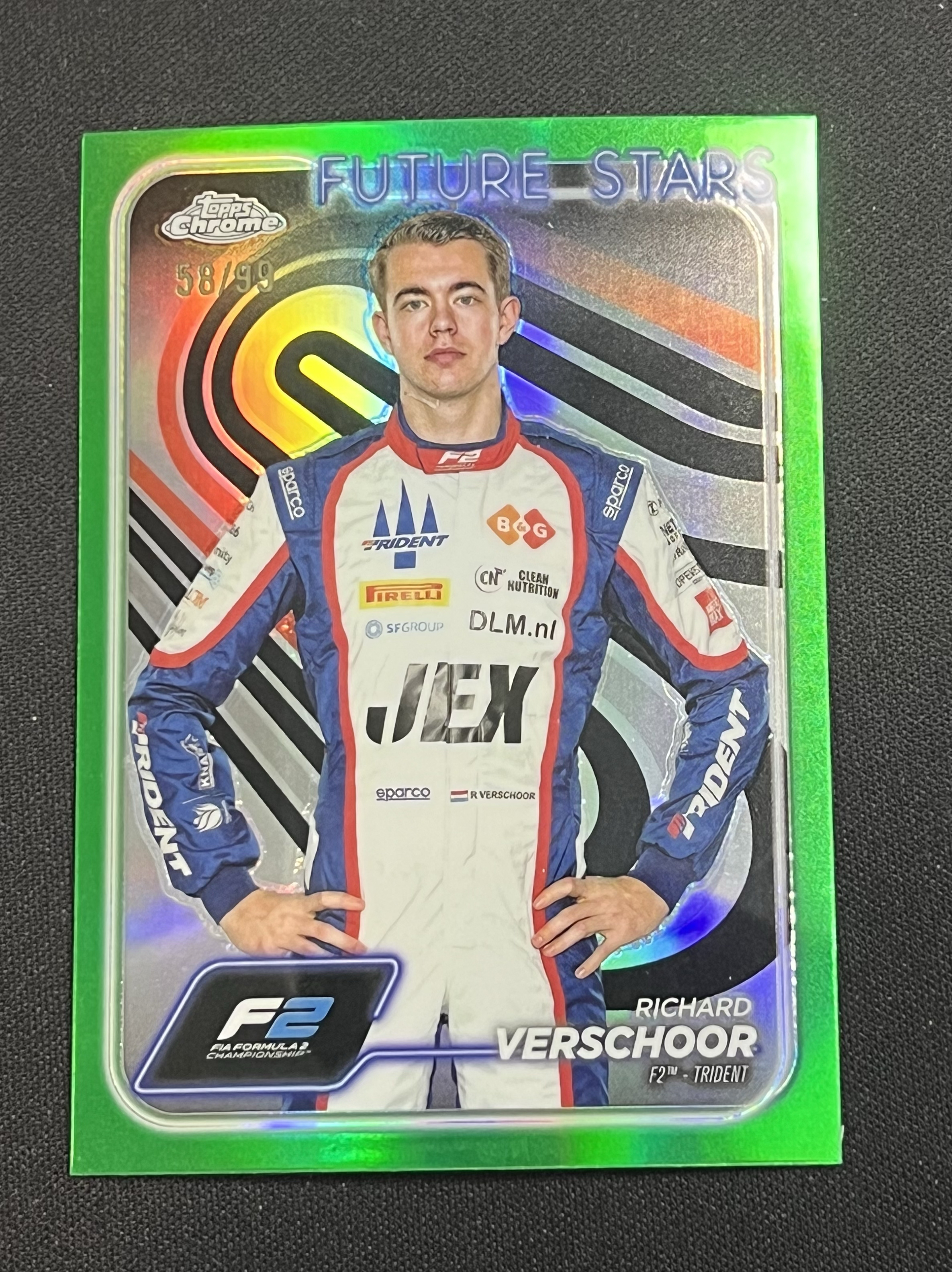 【卡卡星拍卖】2024 Topps Chrome Richard Verschoor F1 赛车 理查德 弗尔肖 折射 绿折 99编 定妆选图 正定 潜力车手 卡品如图 DL