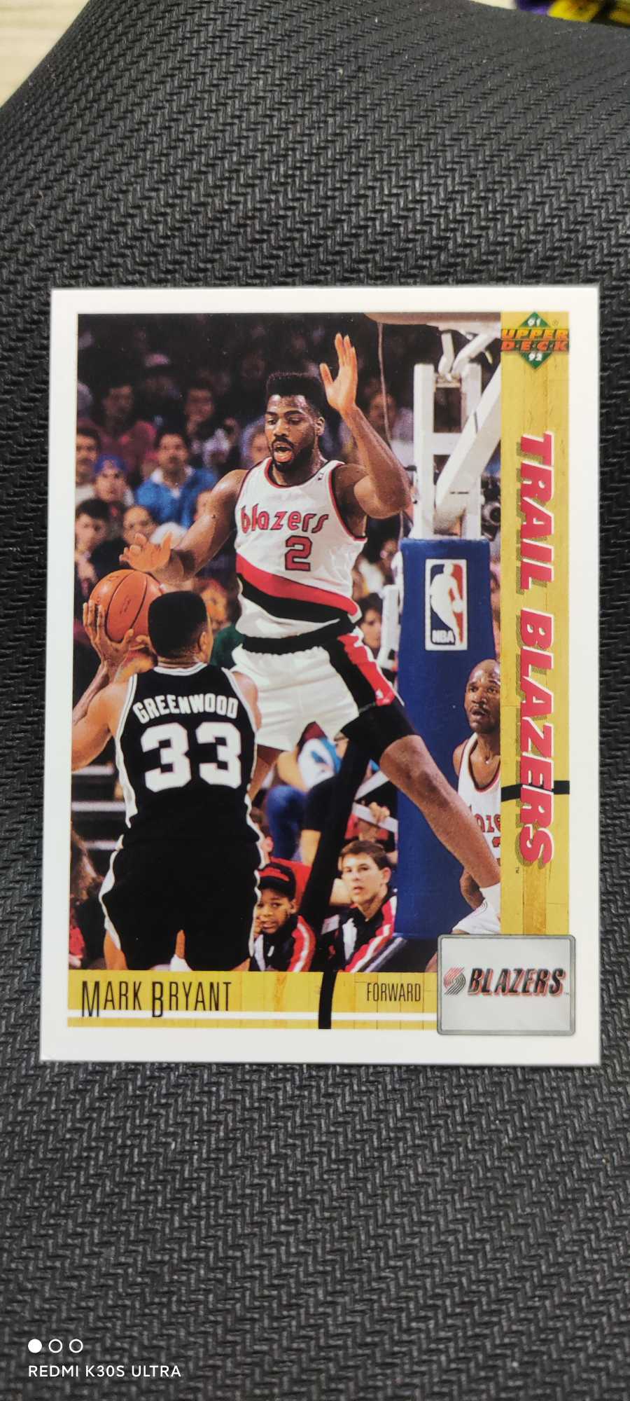 1991 Upper Deck Basketball Mark Bryant 马克 布莱恩特 开拓者队 no.392 凑套必备 可累计