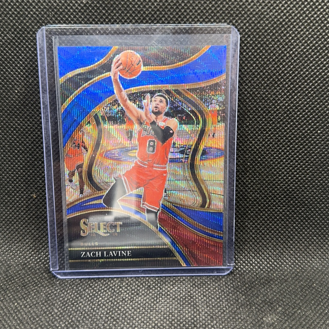 【Roseee代卖】2023-24 Panini Select Zach LaVine 扎克 拉文 公牛 蓝波纹折 三级 75编 小权