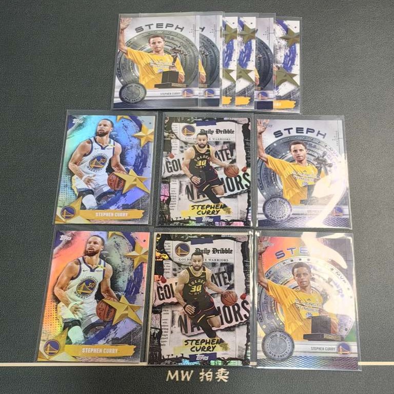 【MW拍卖免费】 斯蒂芬 库里 2025-26 Topps Flagship 银折 NBA STEPHEN CURRY 勇士 特卡 LOT打包 -璐