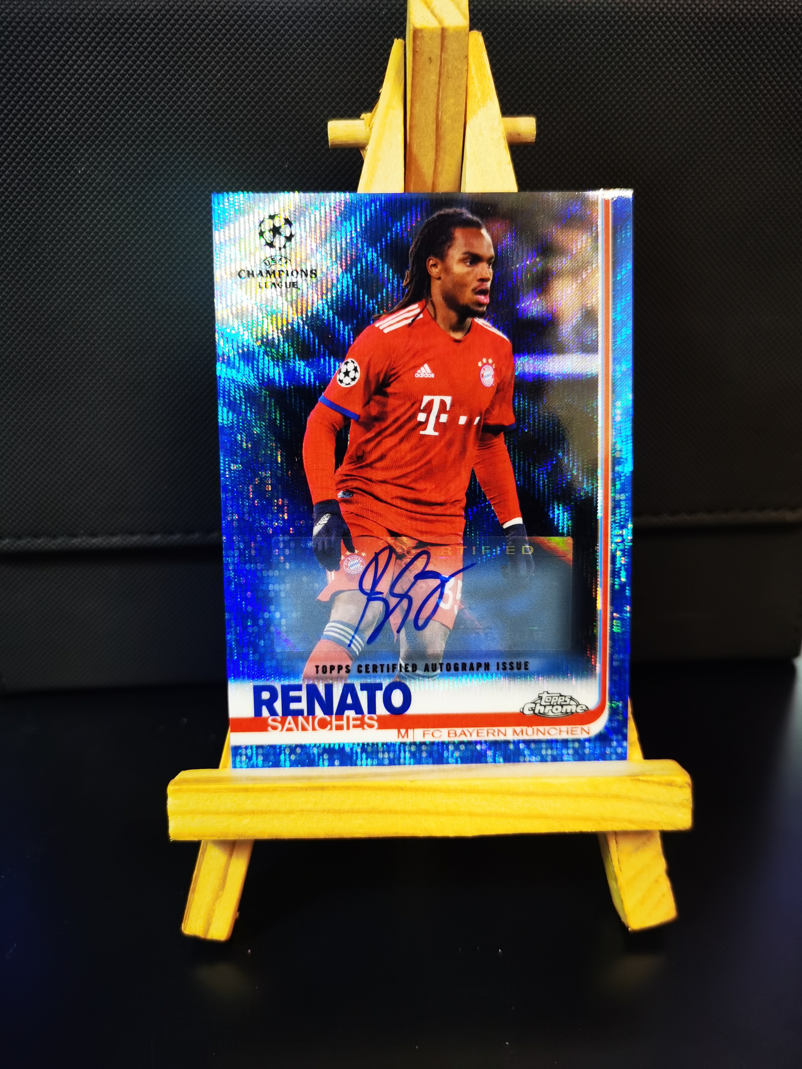 2019 Topps Chrome Renato Sanches #77 /75编 欧冠 雷纳托桑切斯 签字 元年TC 拜仁慕尼黑 葡萄牙 拜仁