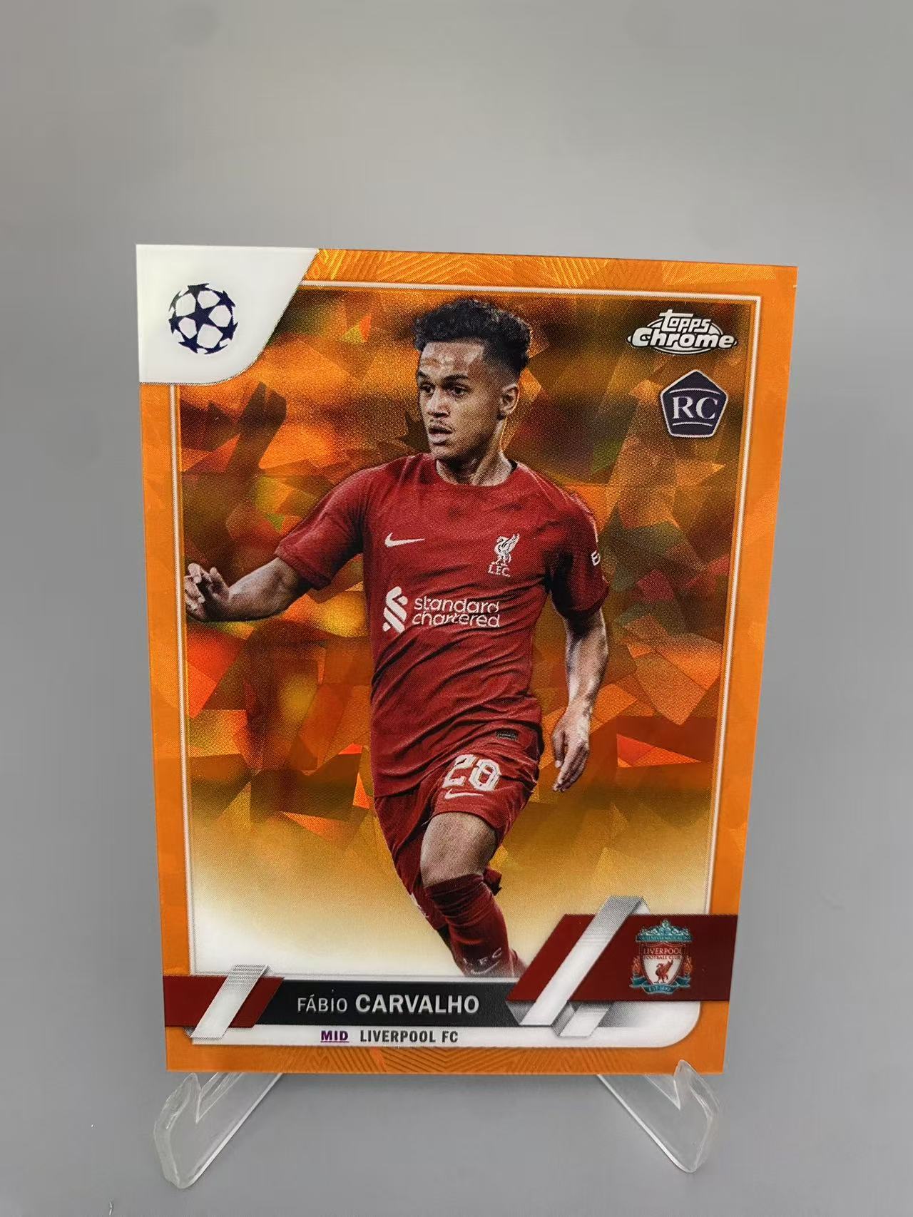 【拆吧代拍】2022-23 TOPPS CHROME CARVALHO 法比奥 卡瓦略 RC 新秀 50编 38/50 橙碎冰 橙宝石 利物浦 布伦特福德 葡萄牙 蓝宝石 微瑕 天使1128